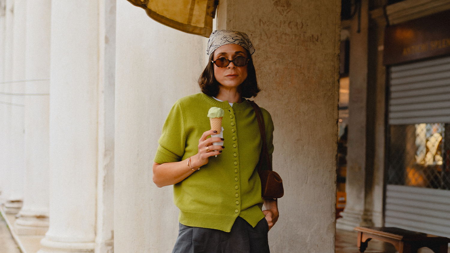 Patricia Wirschke in Anna V Berg Strickjacke I C.Wirschke Düsseldorf