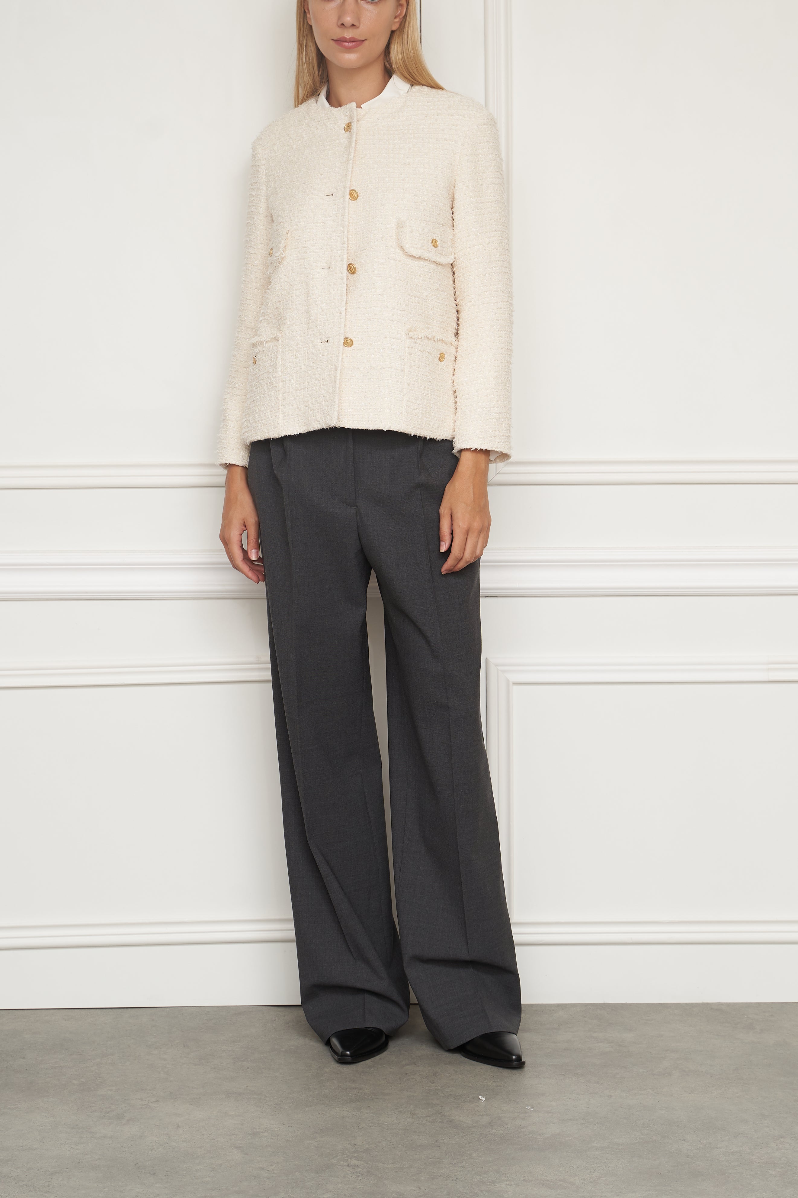 Glitzer Blazer in weiß
