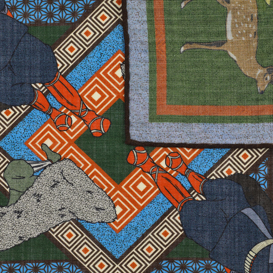 Einstecktuch in oliv