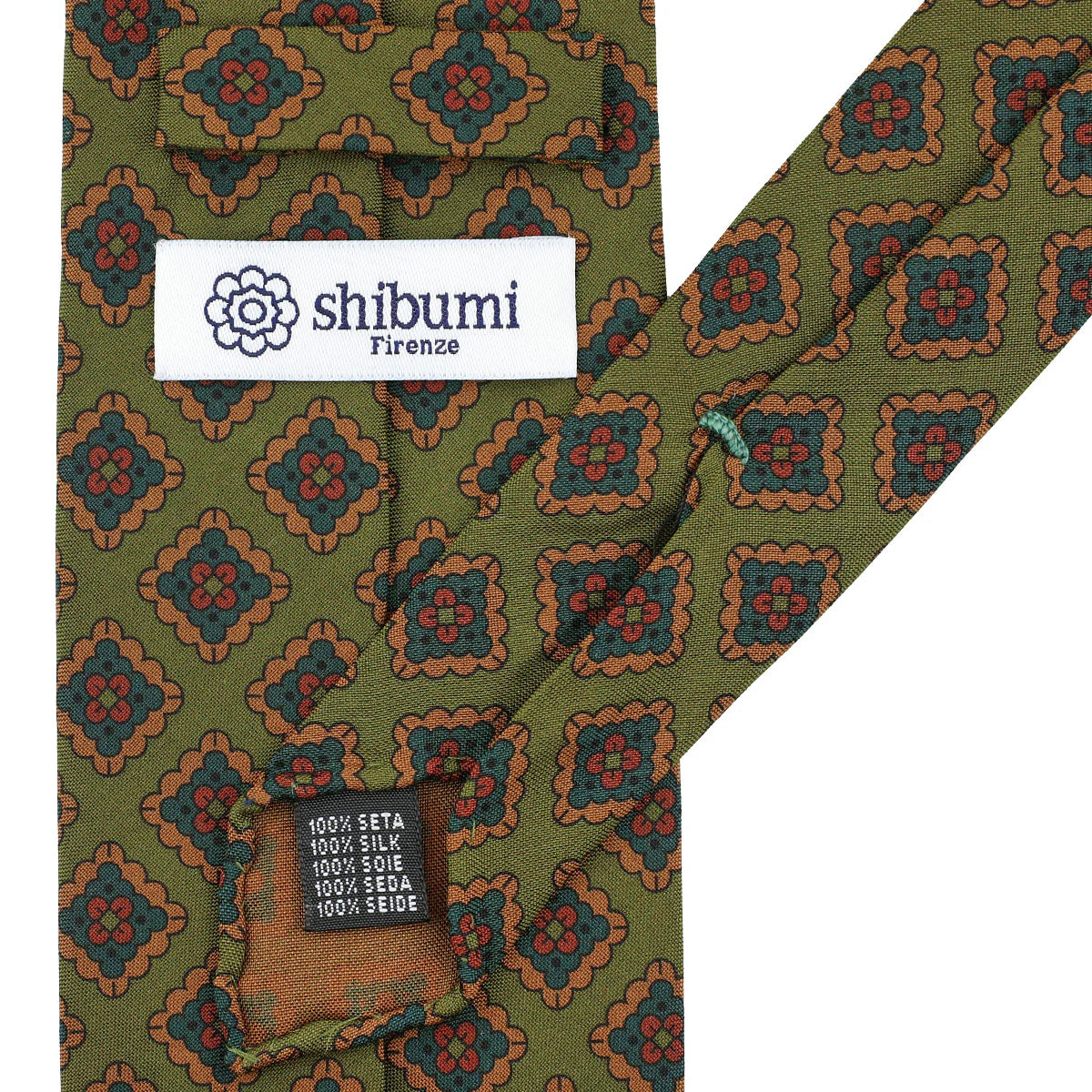 Tie in brown