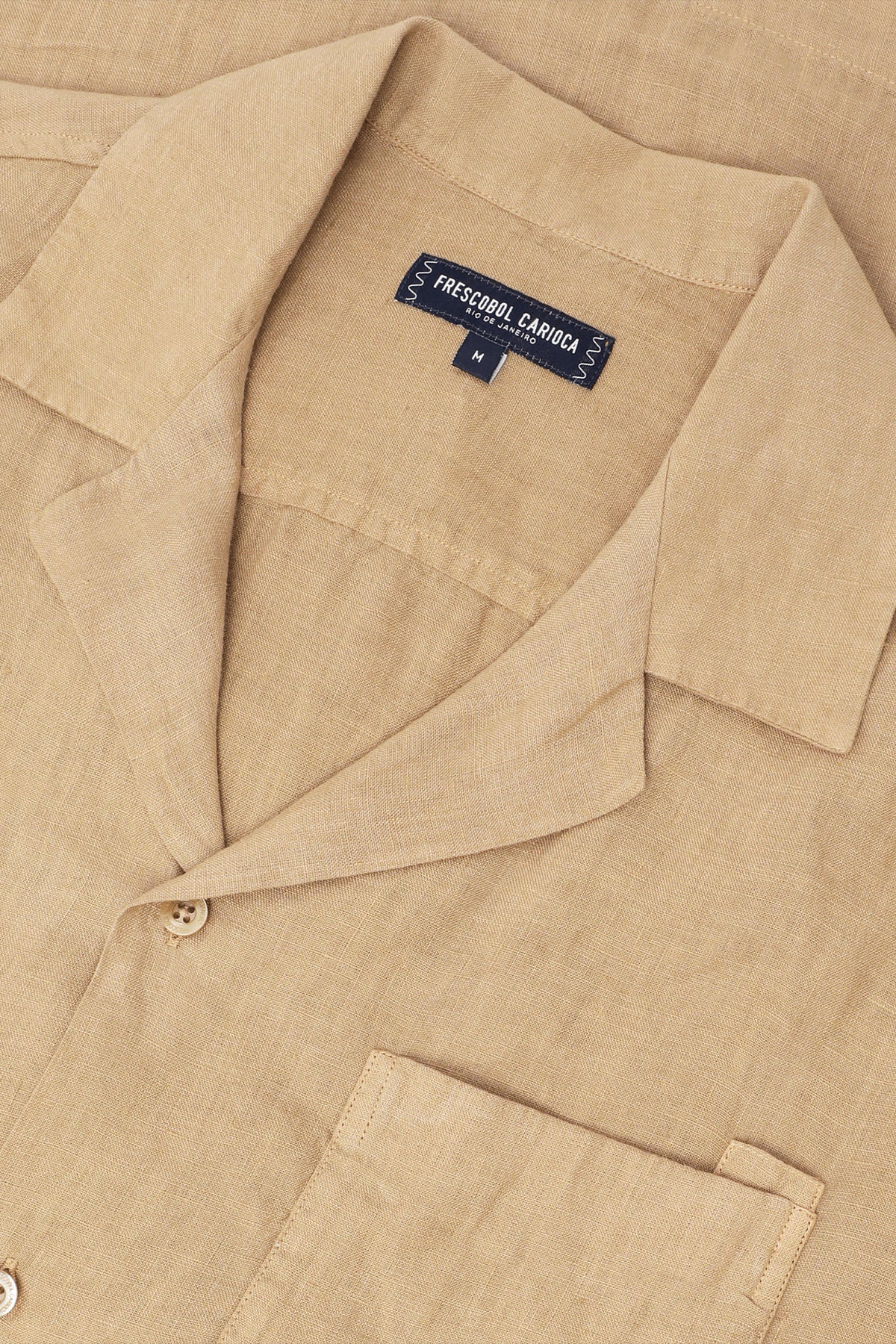 Leinenhemd 'Angelo' in beige