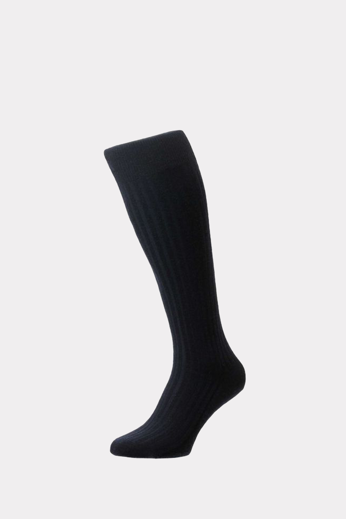 Lange Merinowoll-Herrensocken in navy