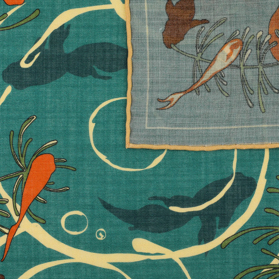 Einstecktuch in grün