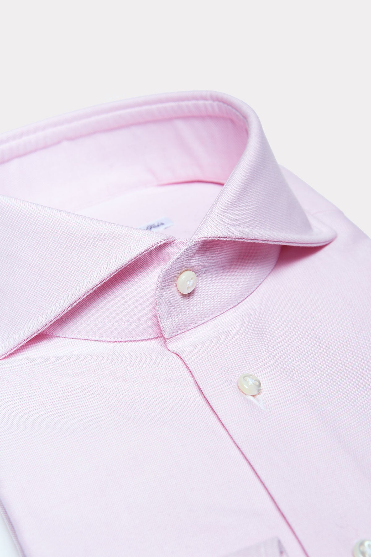 Oxford Hemd in rosa mit Haifischkragen