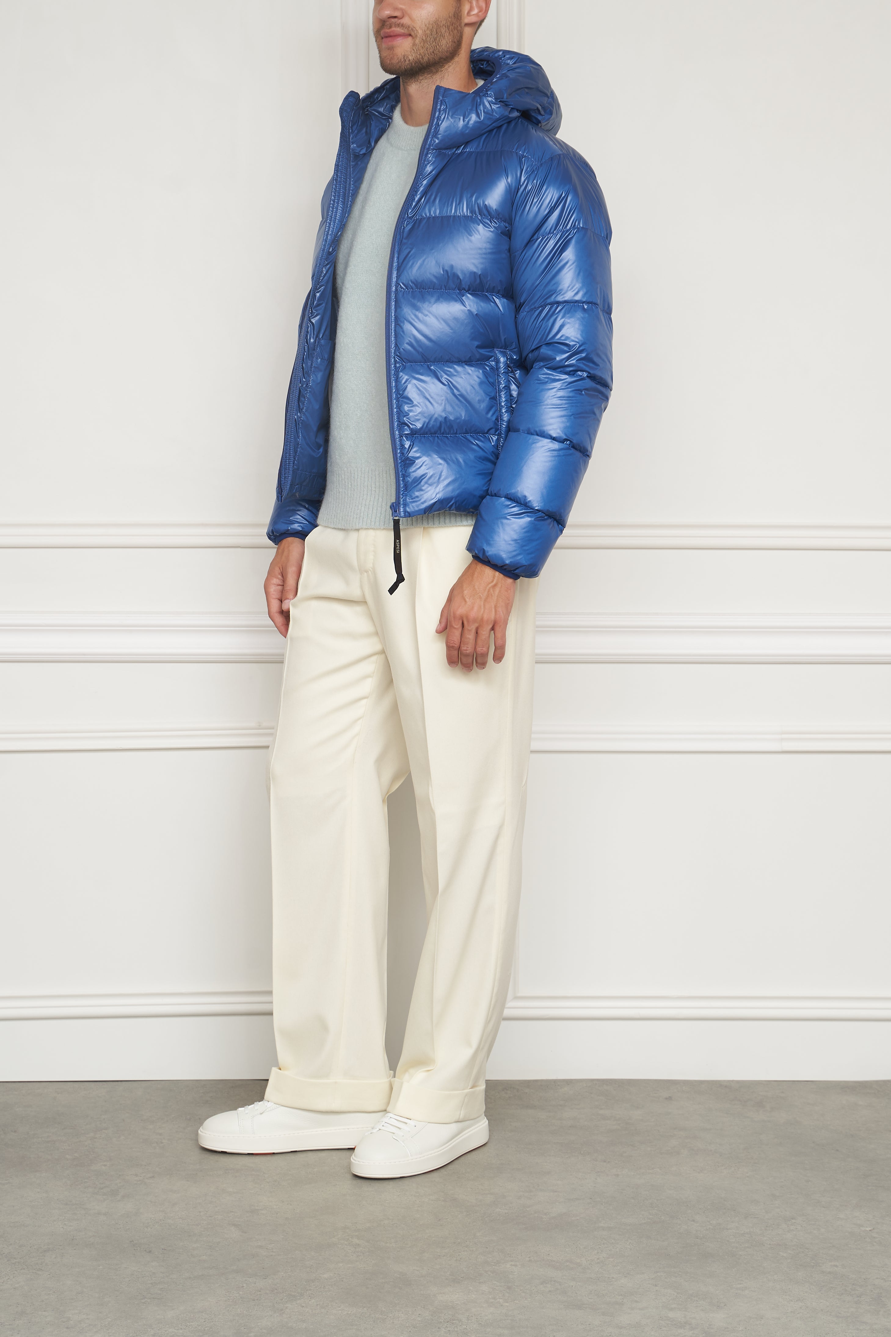 Down jacket in blue