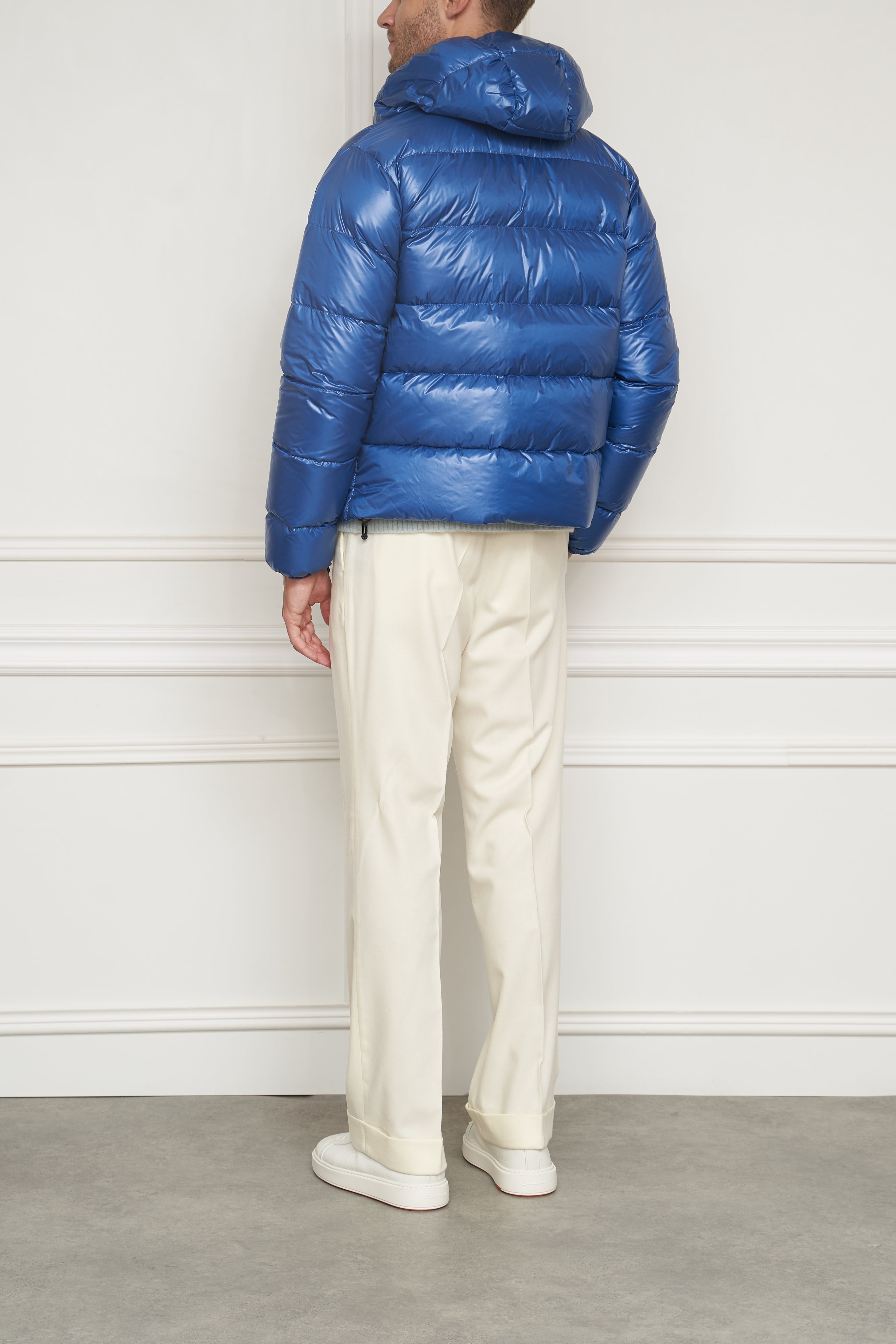Down jacket in blue