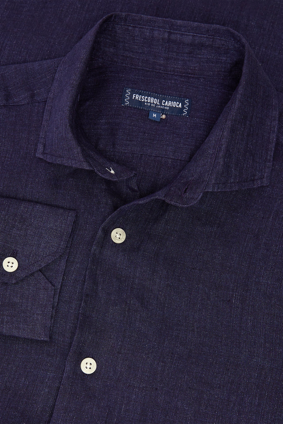 Leinenhemd 'Antonio' in marine