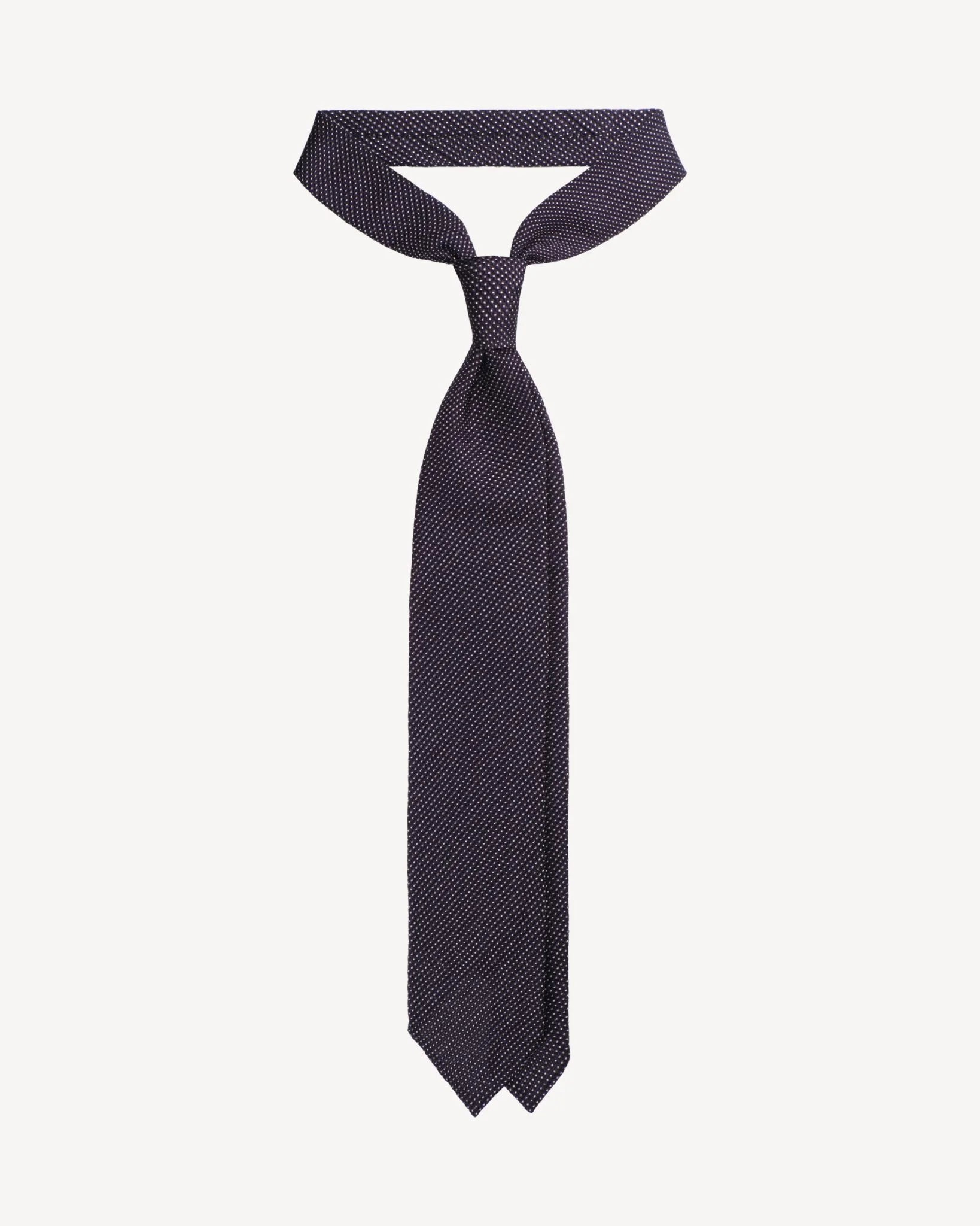 Krawatte in blau-weiss gepunktet