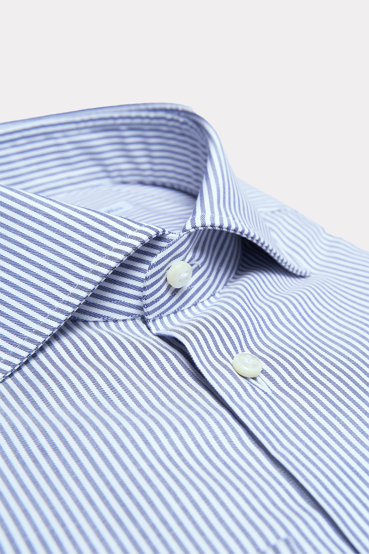 Shirt in blue and white stripes