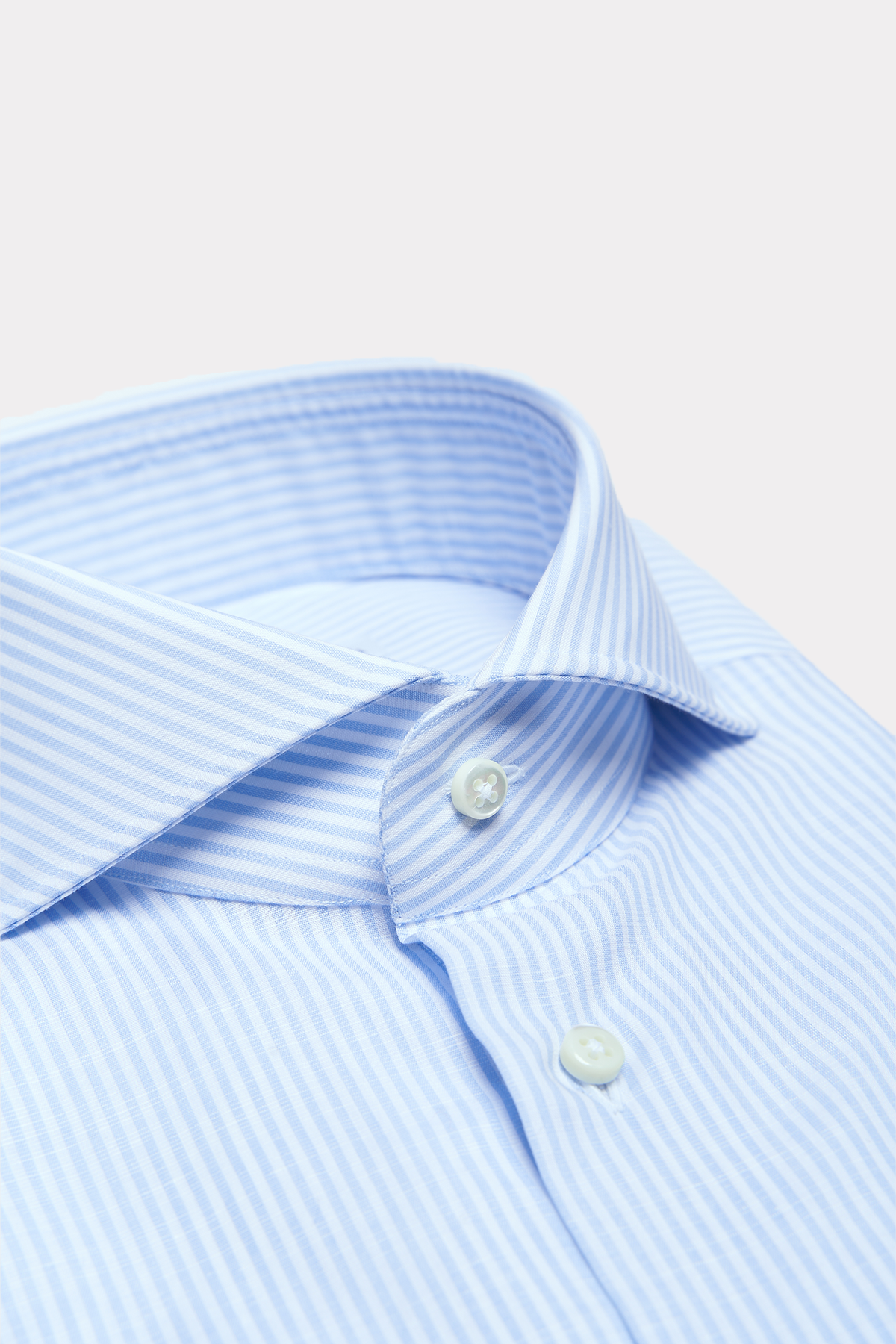 Shirt in blue and white stripes
