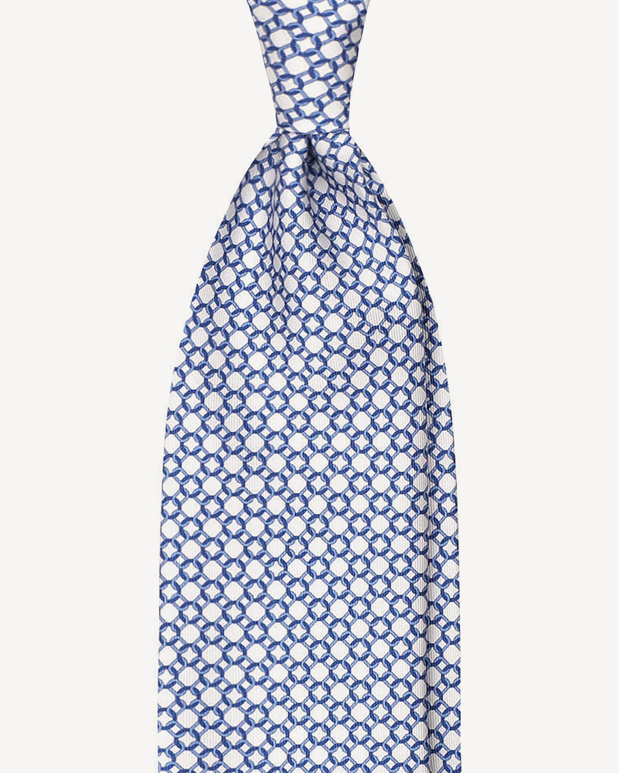Tie in white