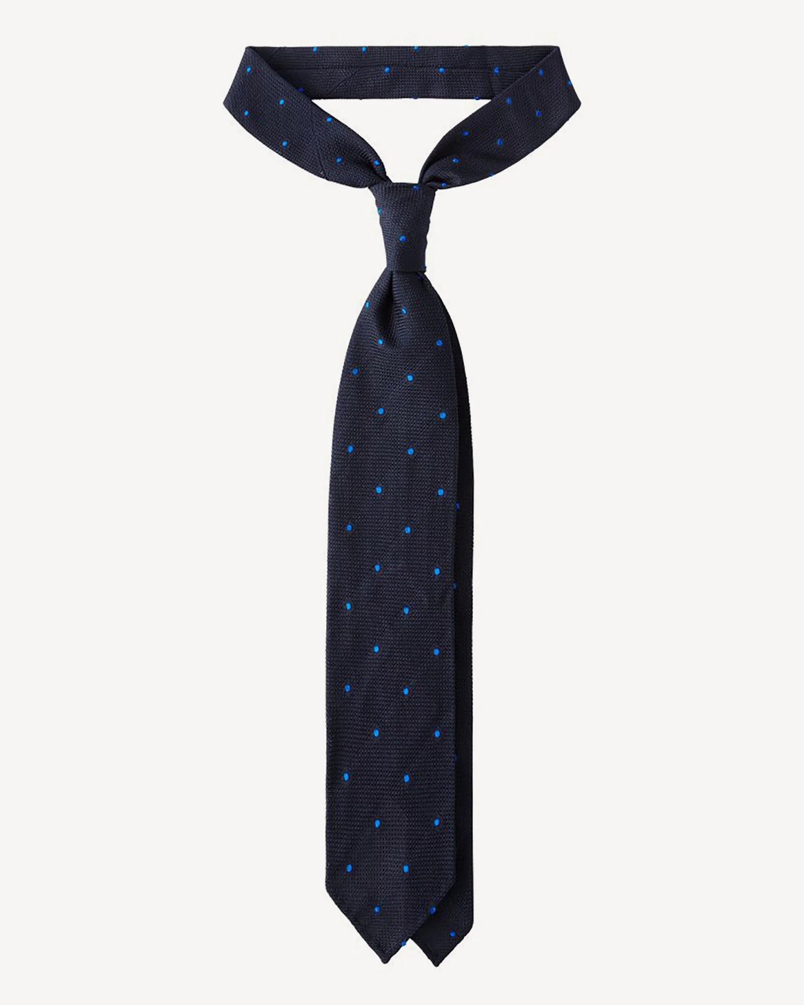 Krawatte in blau-royal gepunktet