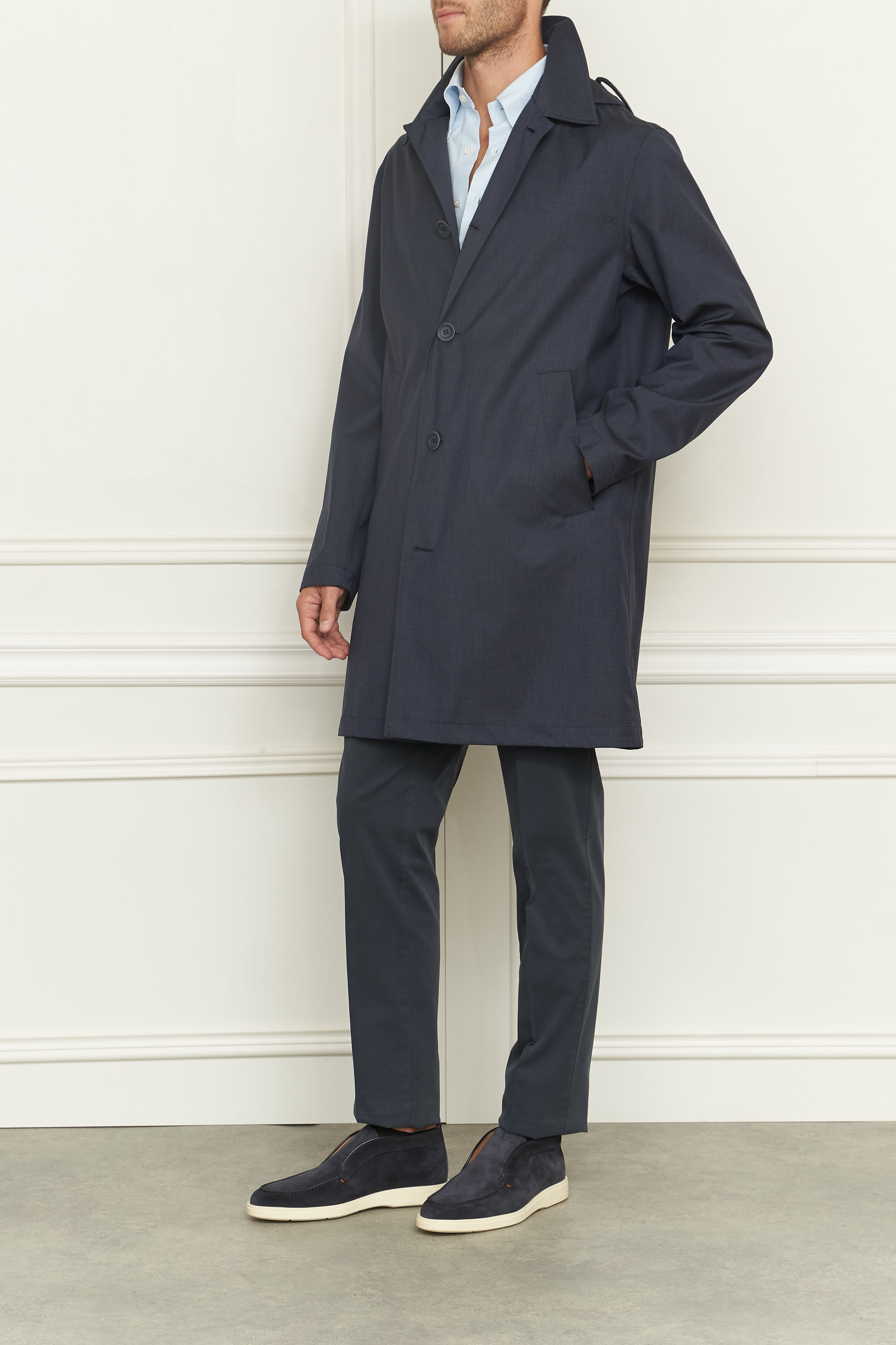 Leichter Parka in marine