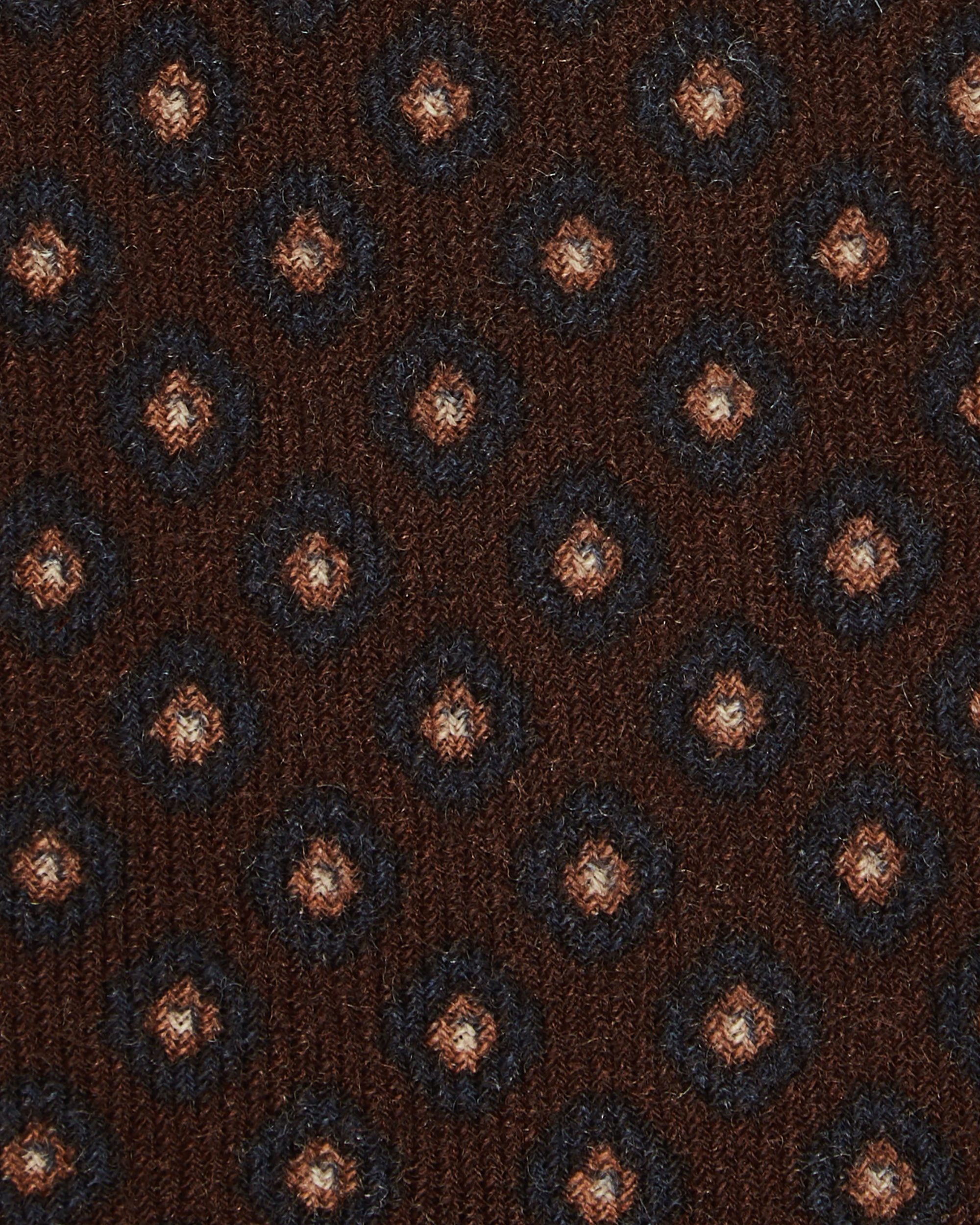 Wool tie in brown