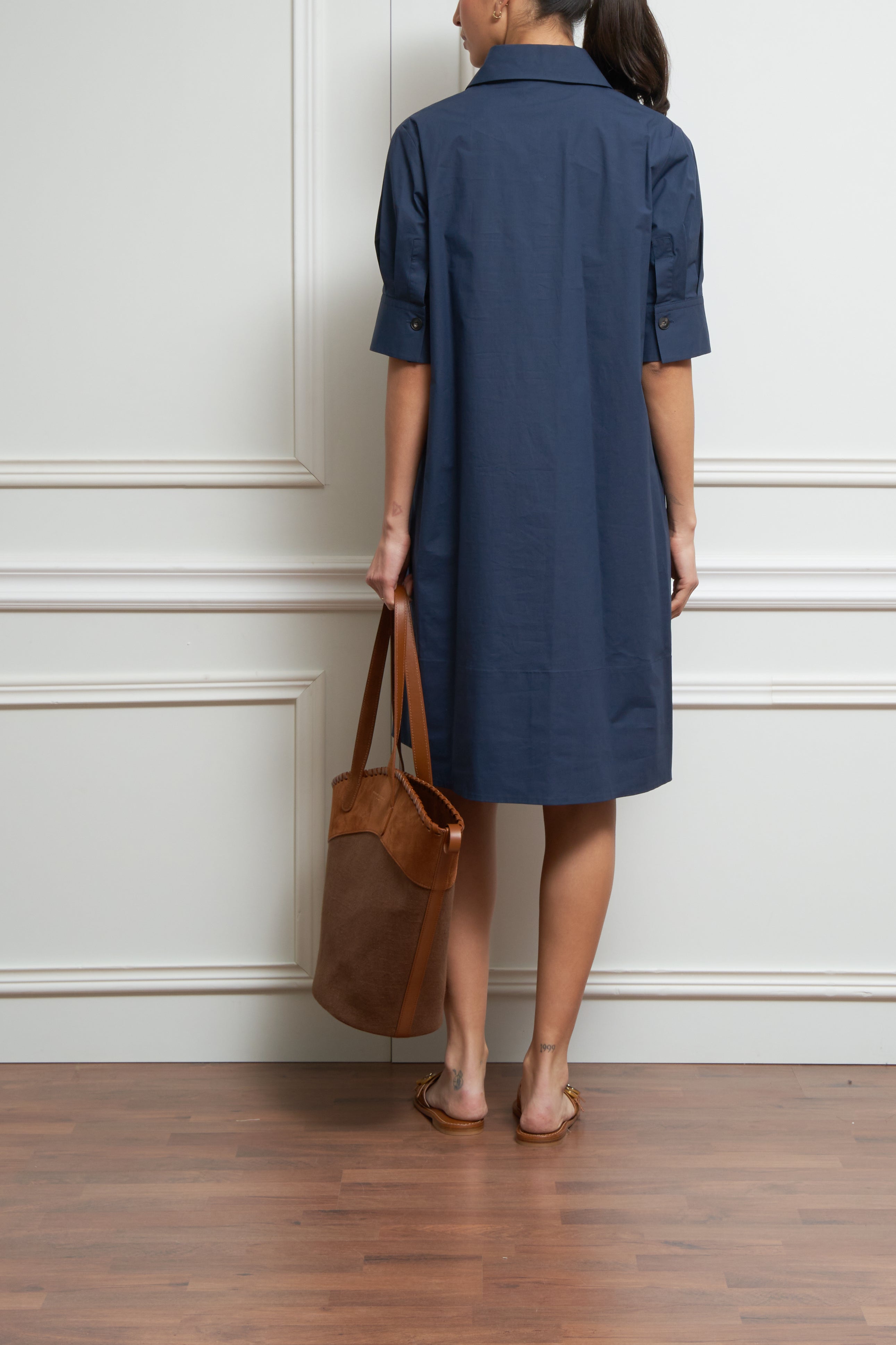 Hemdblusenkleid in marine