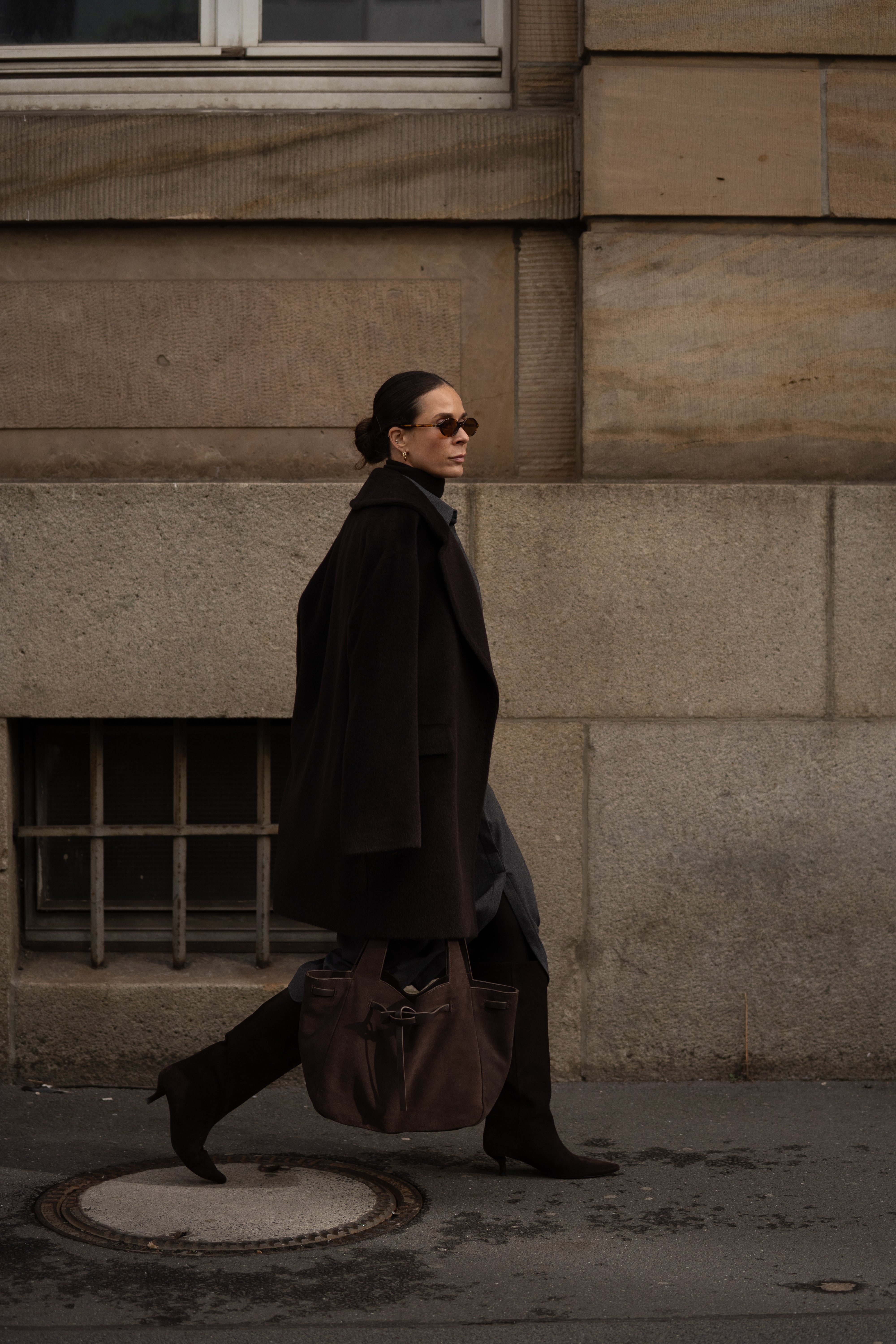 Wildledertasche in braun