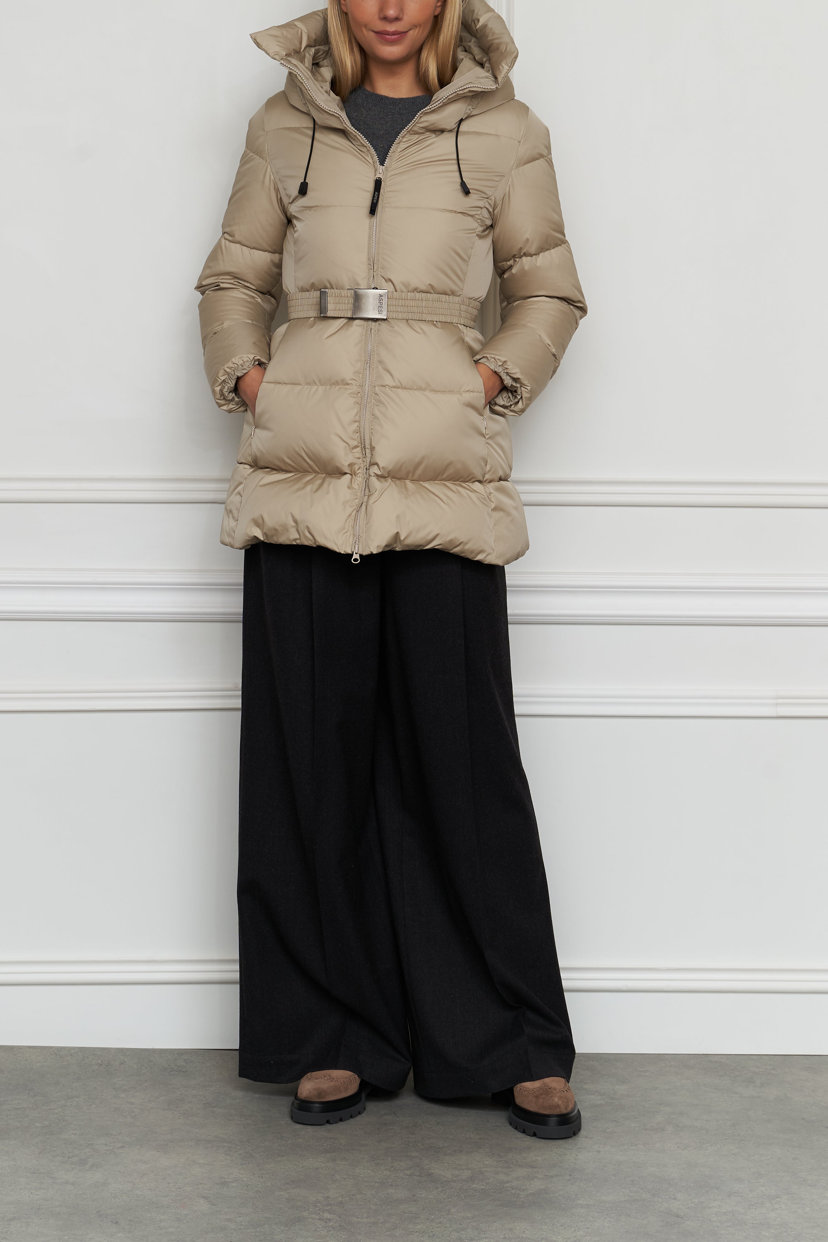 Daunenjacke in beige