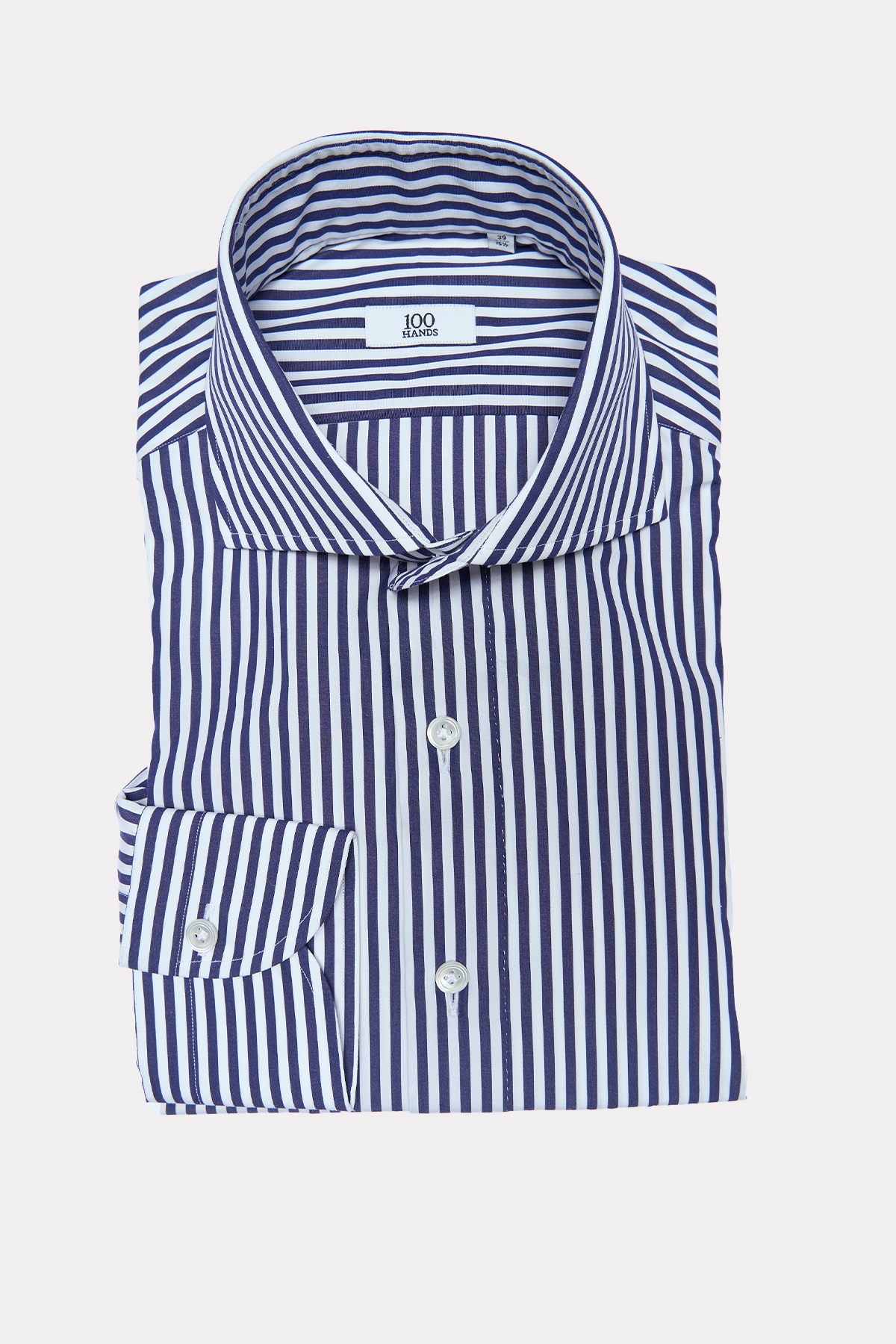 Shirt in blue and white stripes