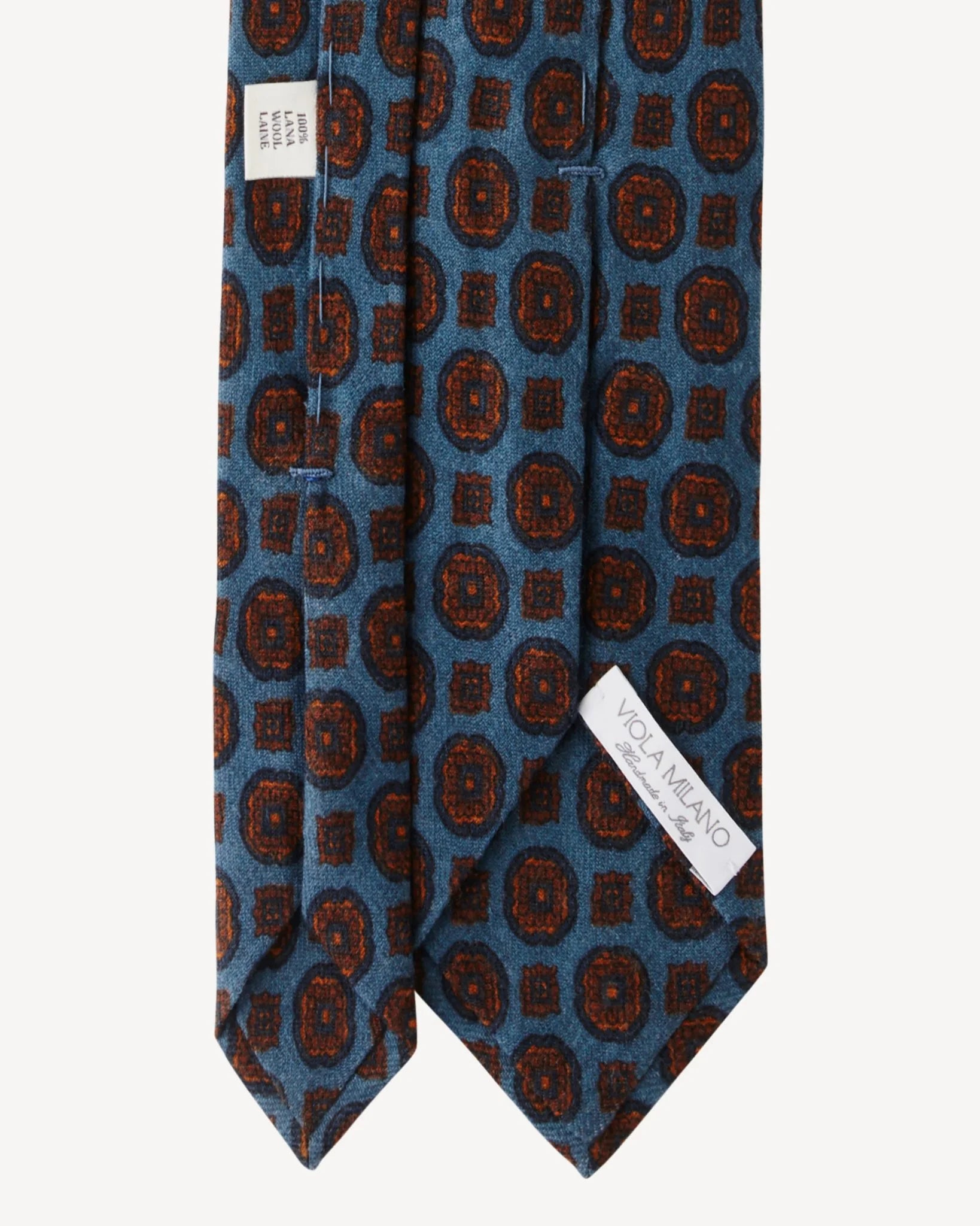 Wool tie in brown