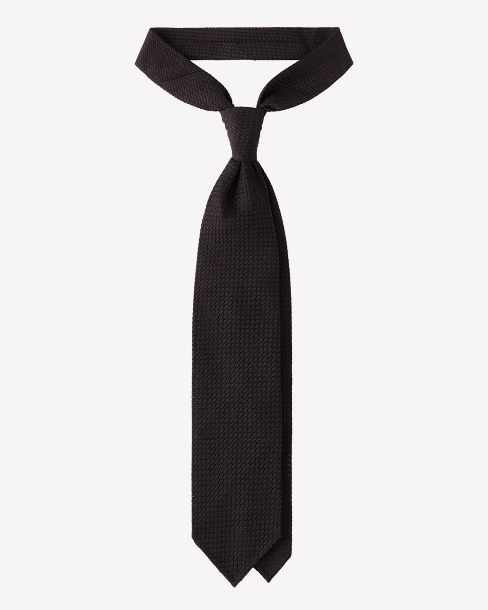 Tie in navy and white striped