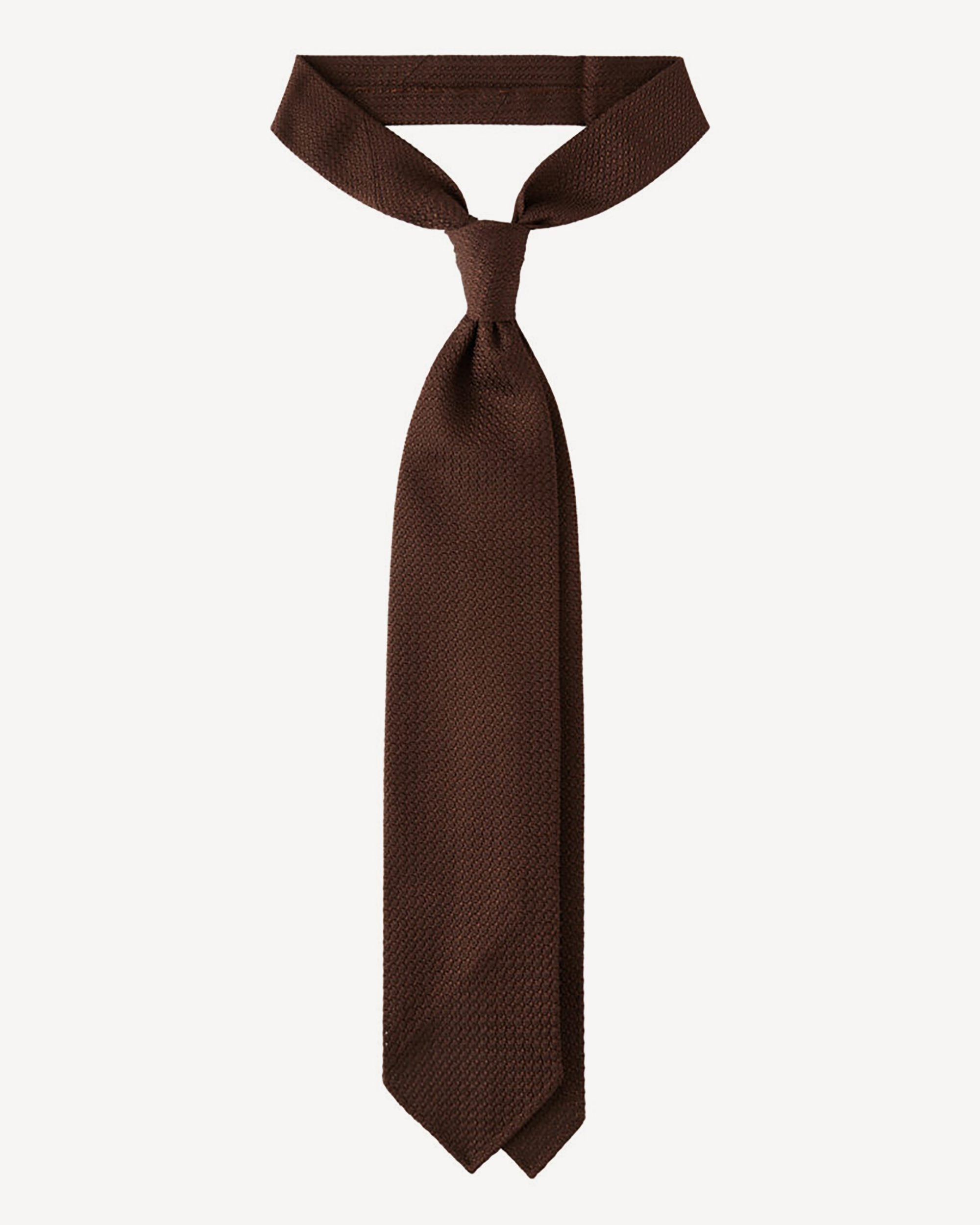 Tie in brown