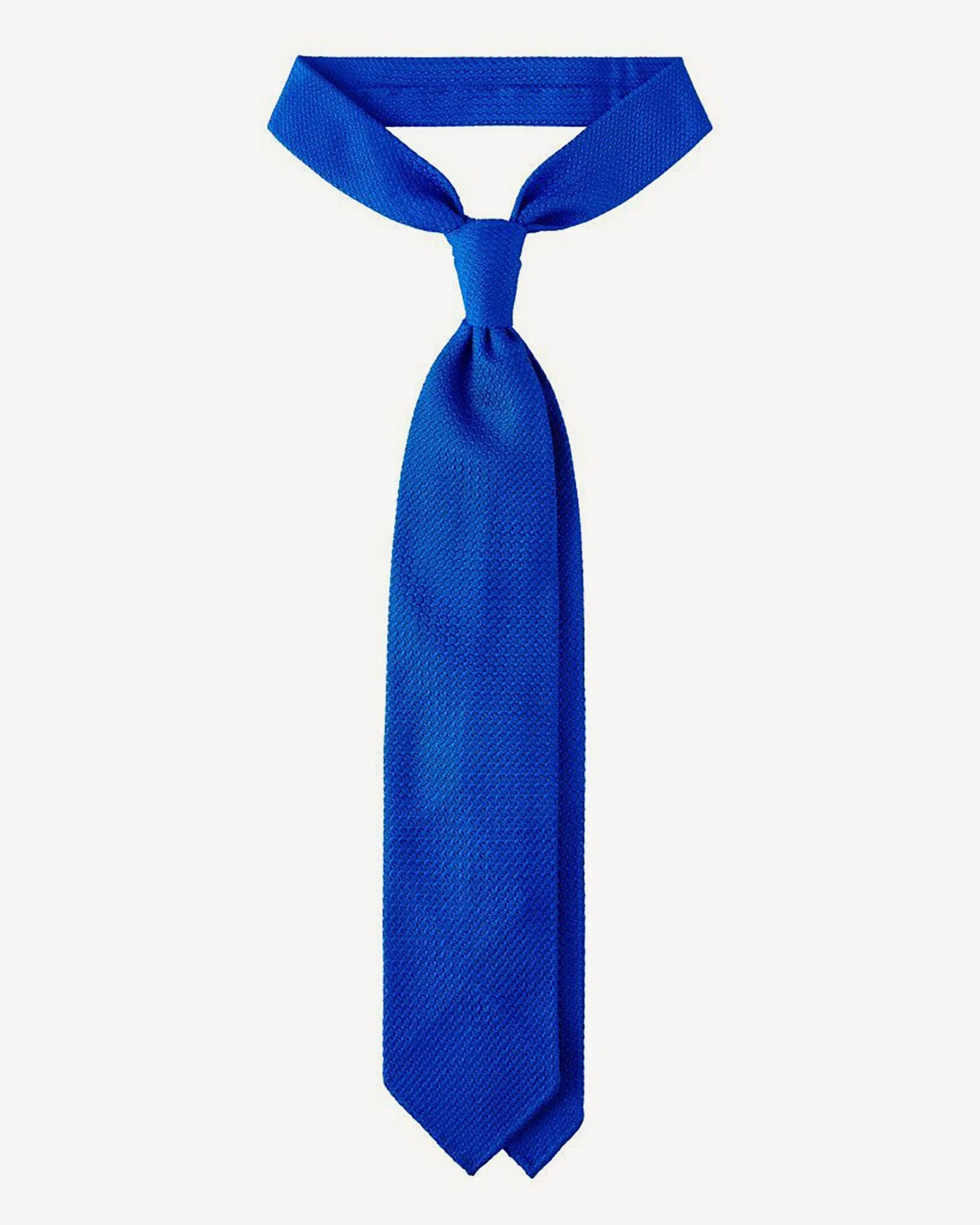 Tie in navy and white striped