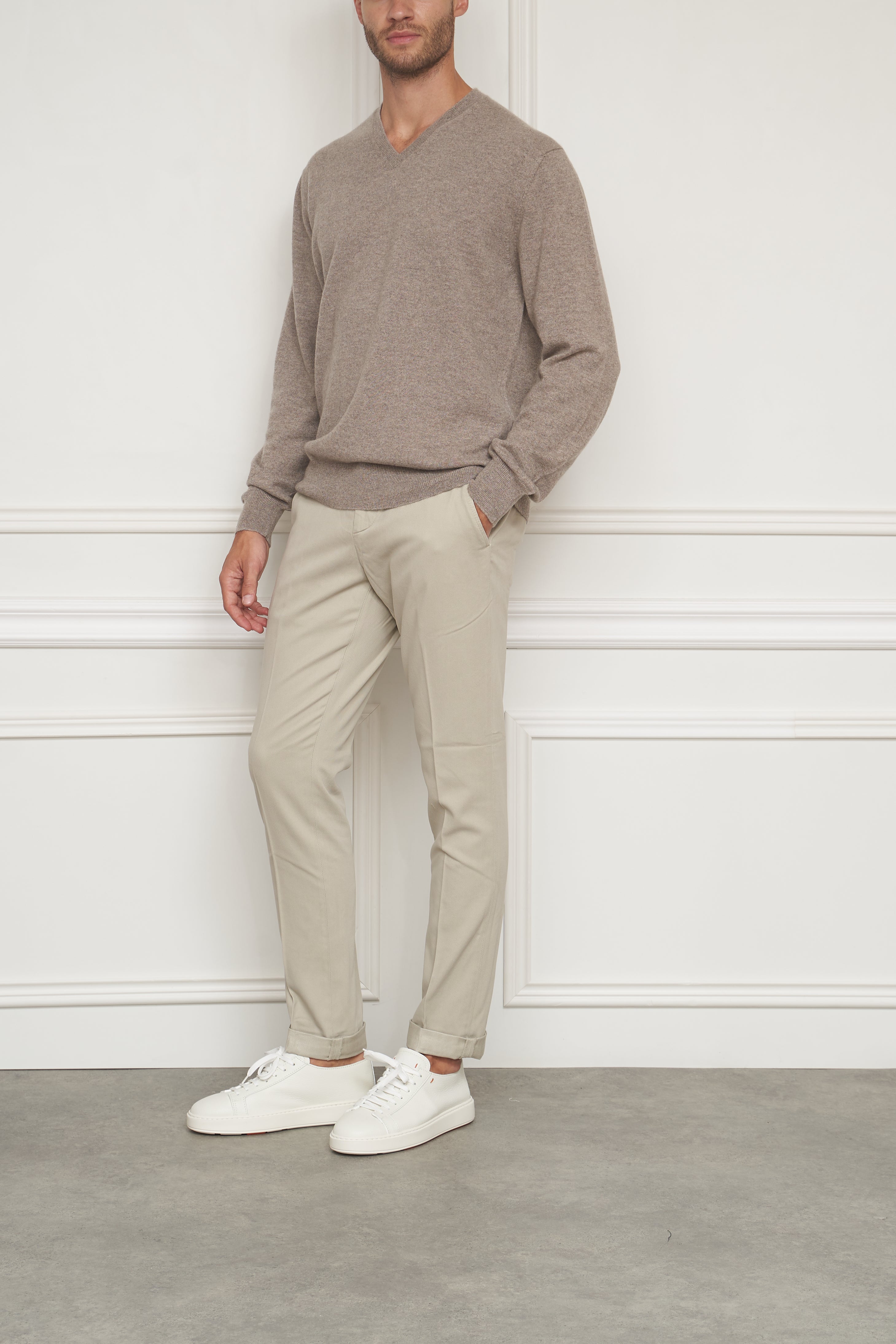 Chinos in beige
