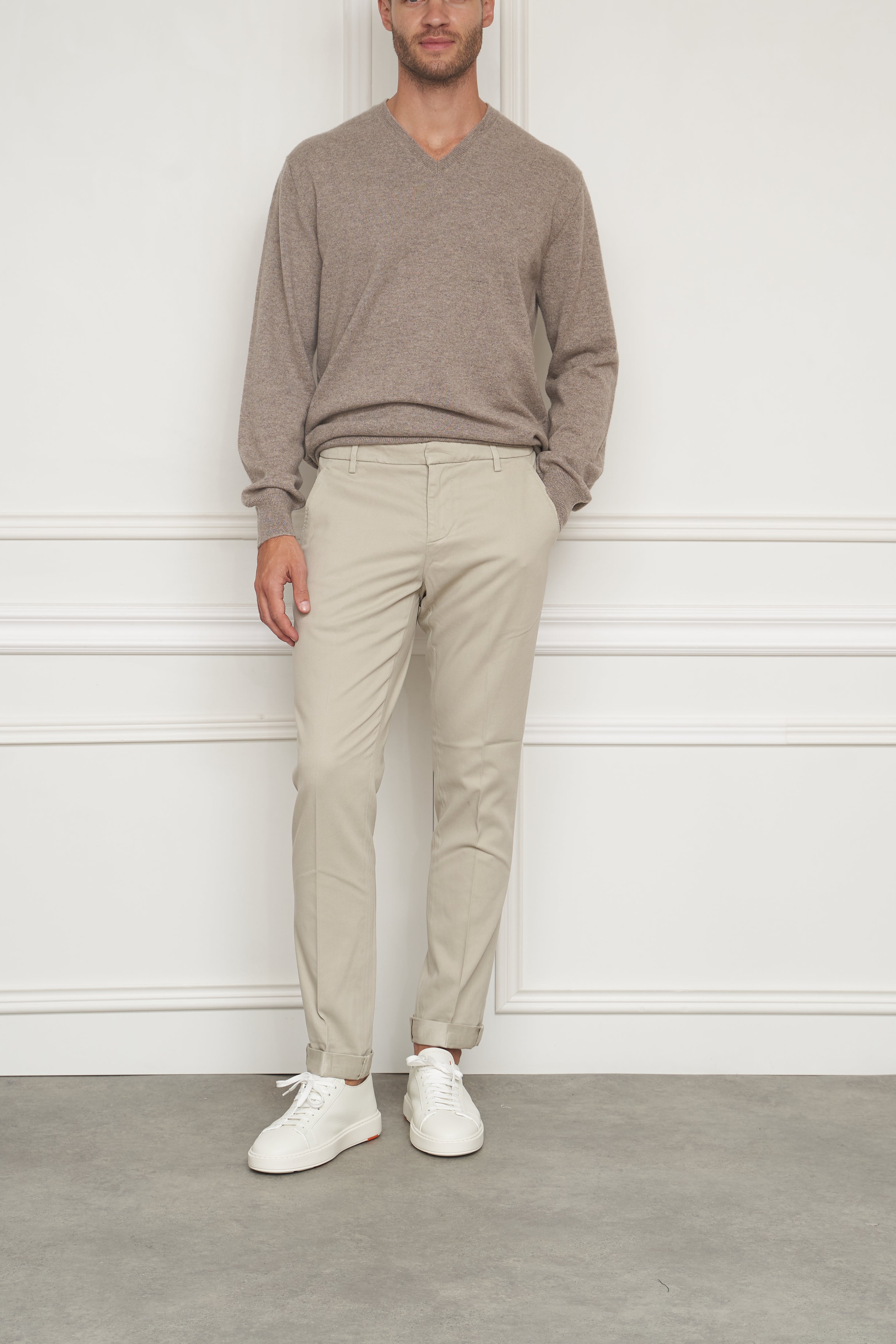 Chinos in beige