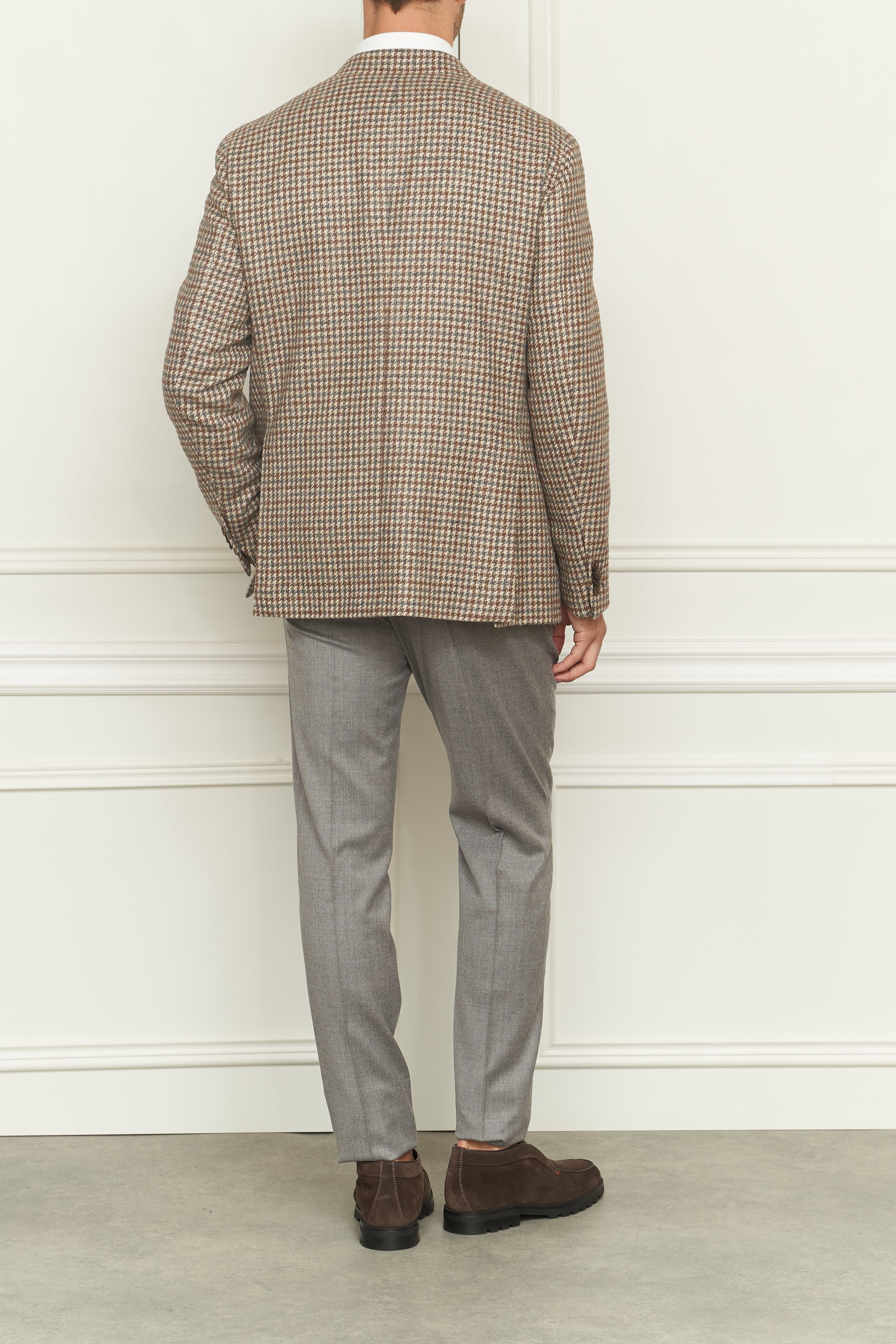 Hahnentritt Blazer in beige-multi