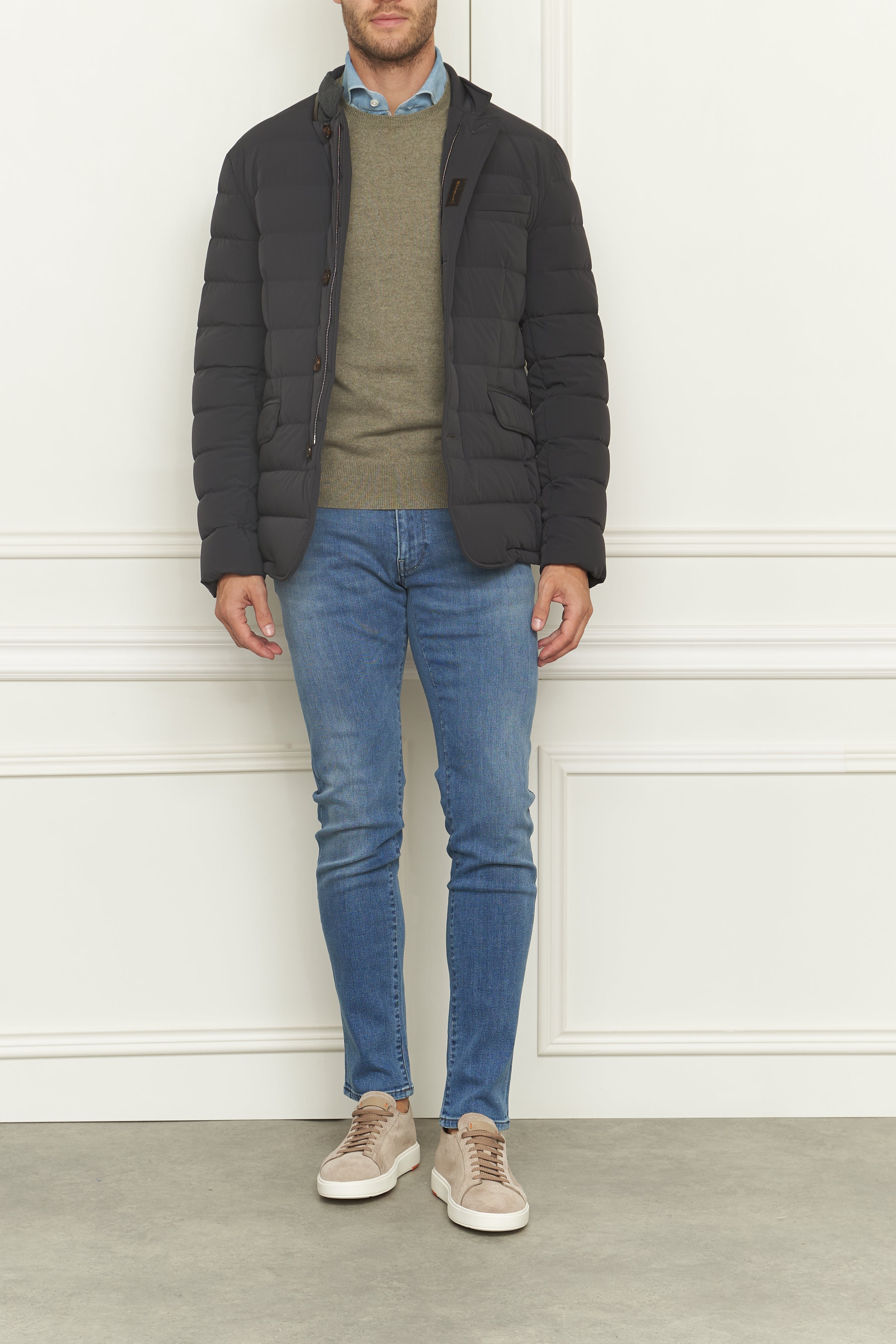 Down jacket in navy