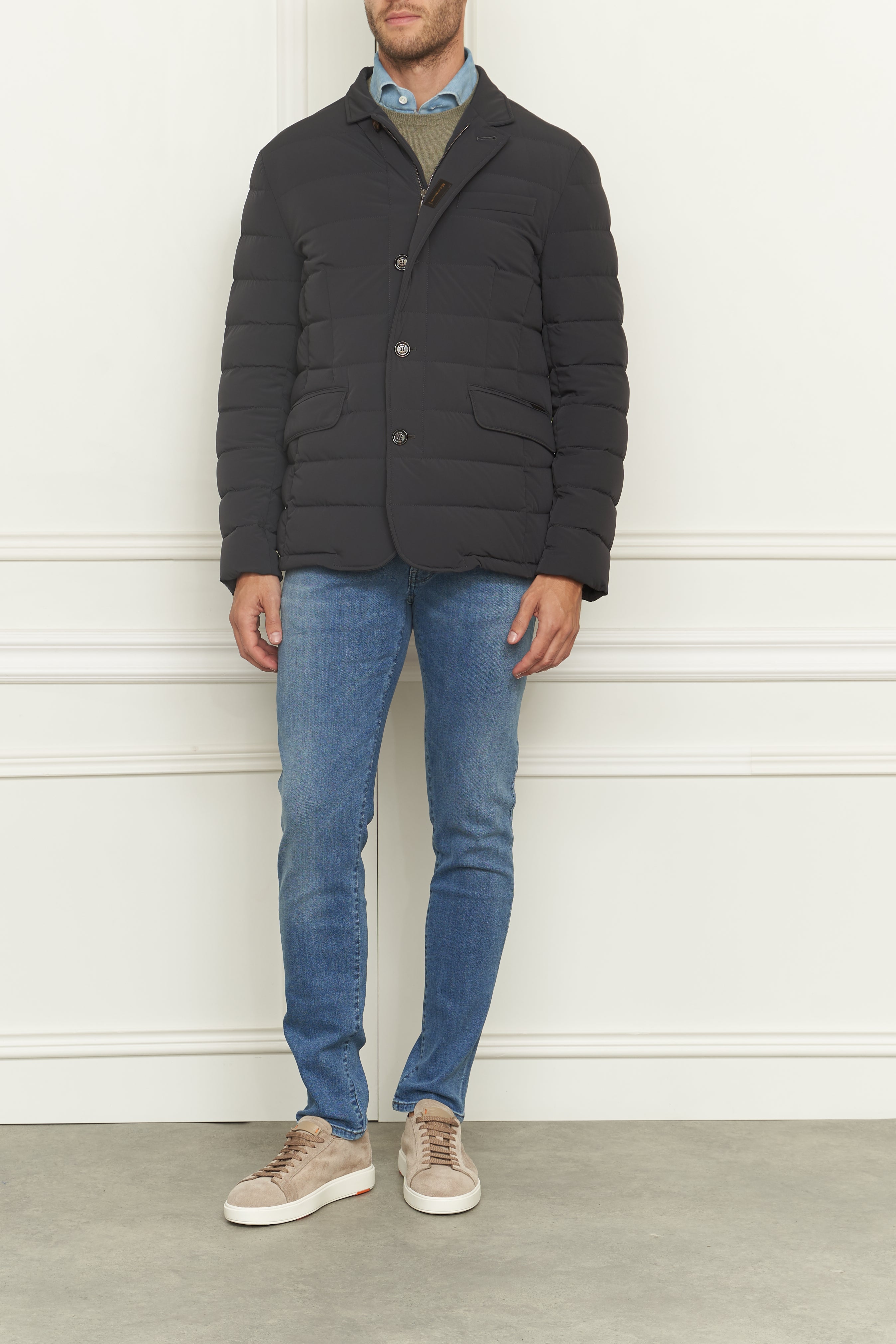 Down jacket in navy