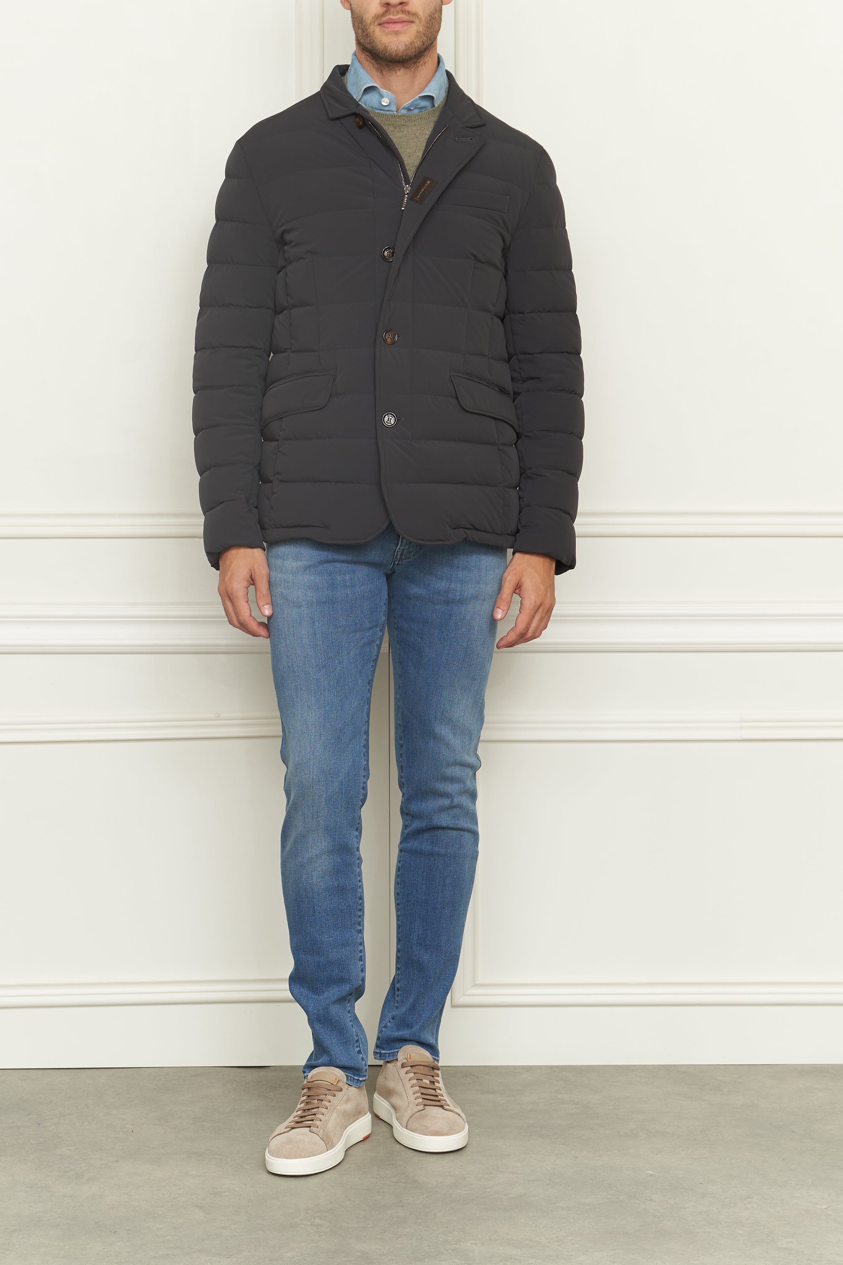 Down jacket in navy
