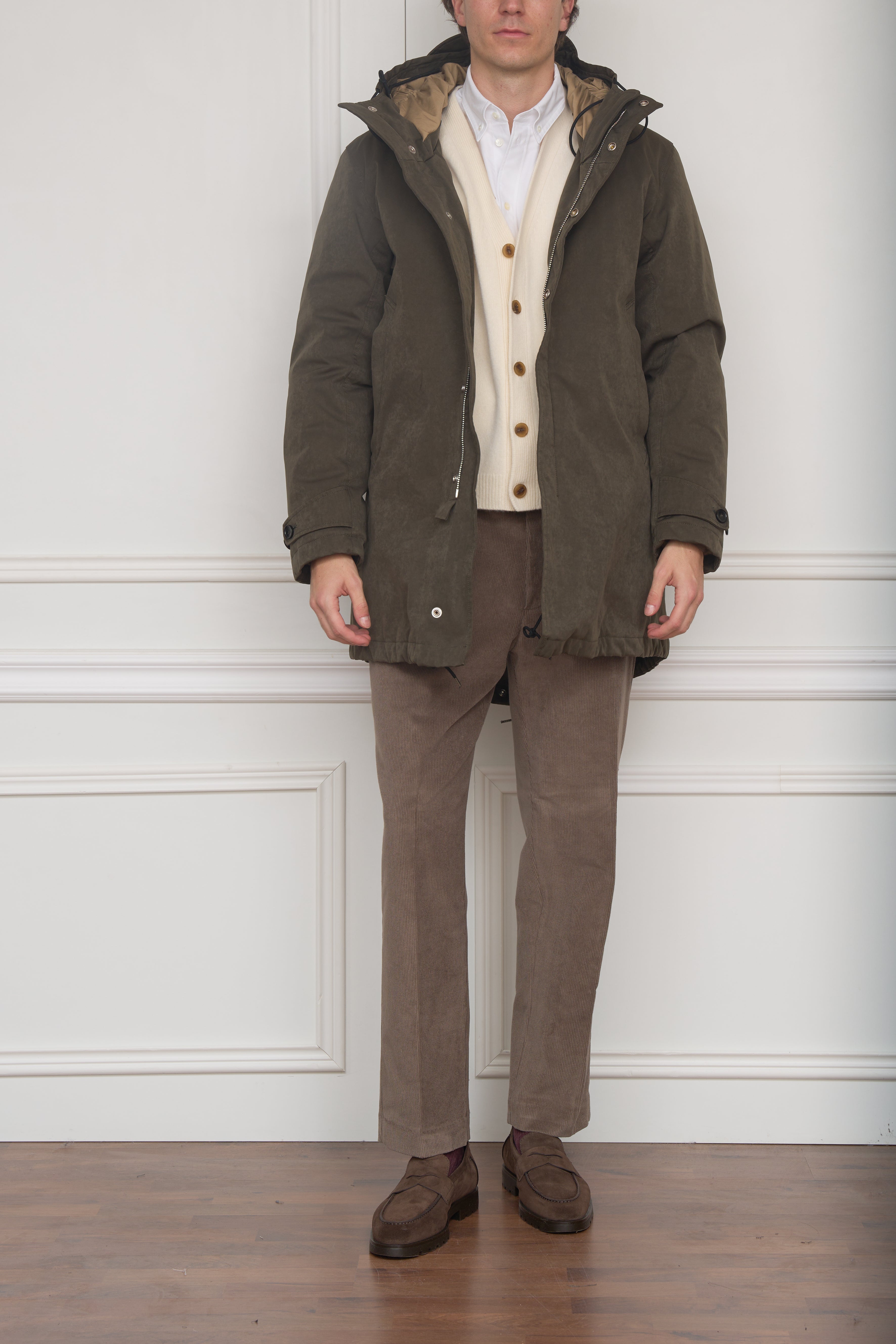 Daunenjacke in grün