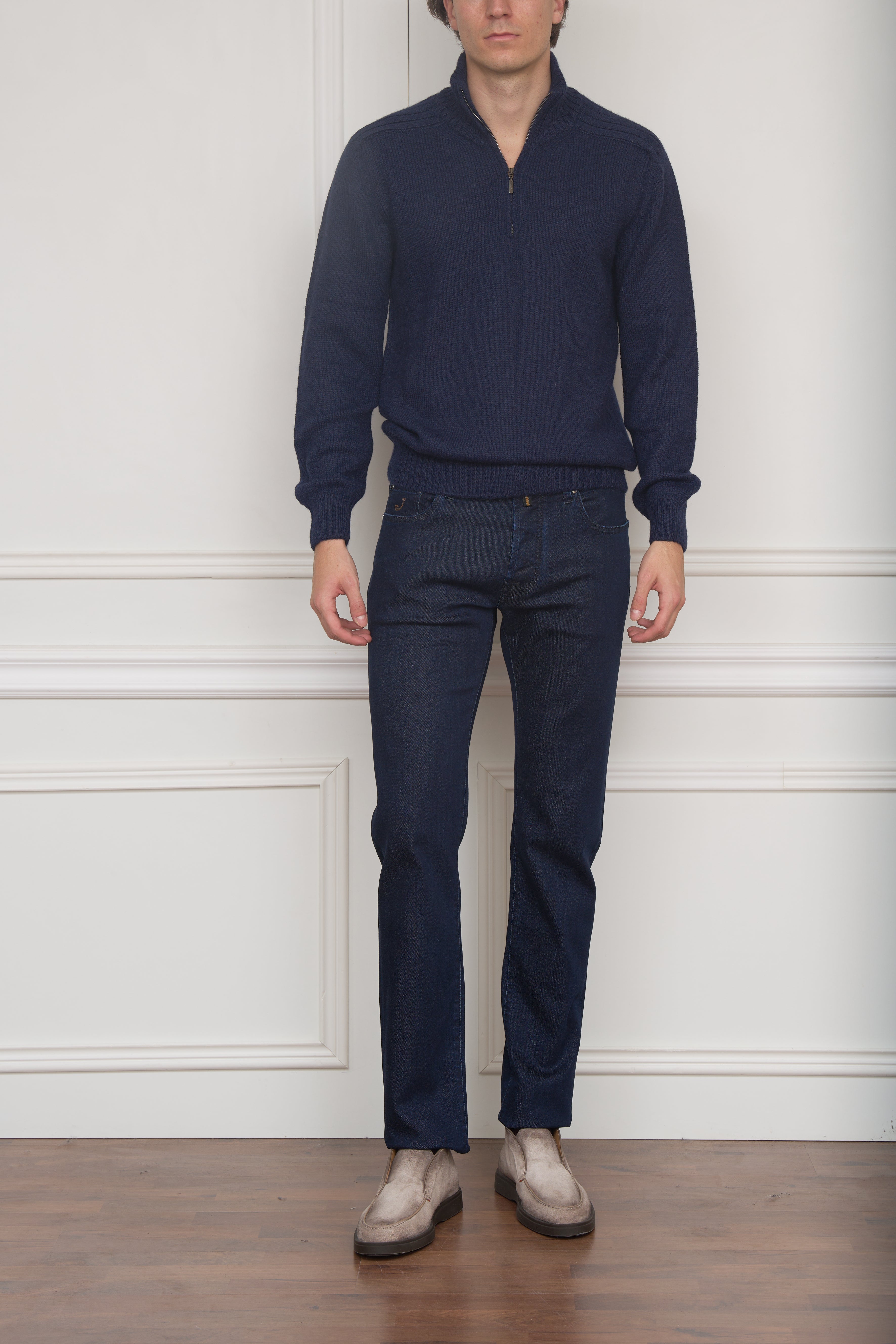 Kaschmir Troyer in navy