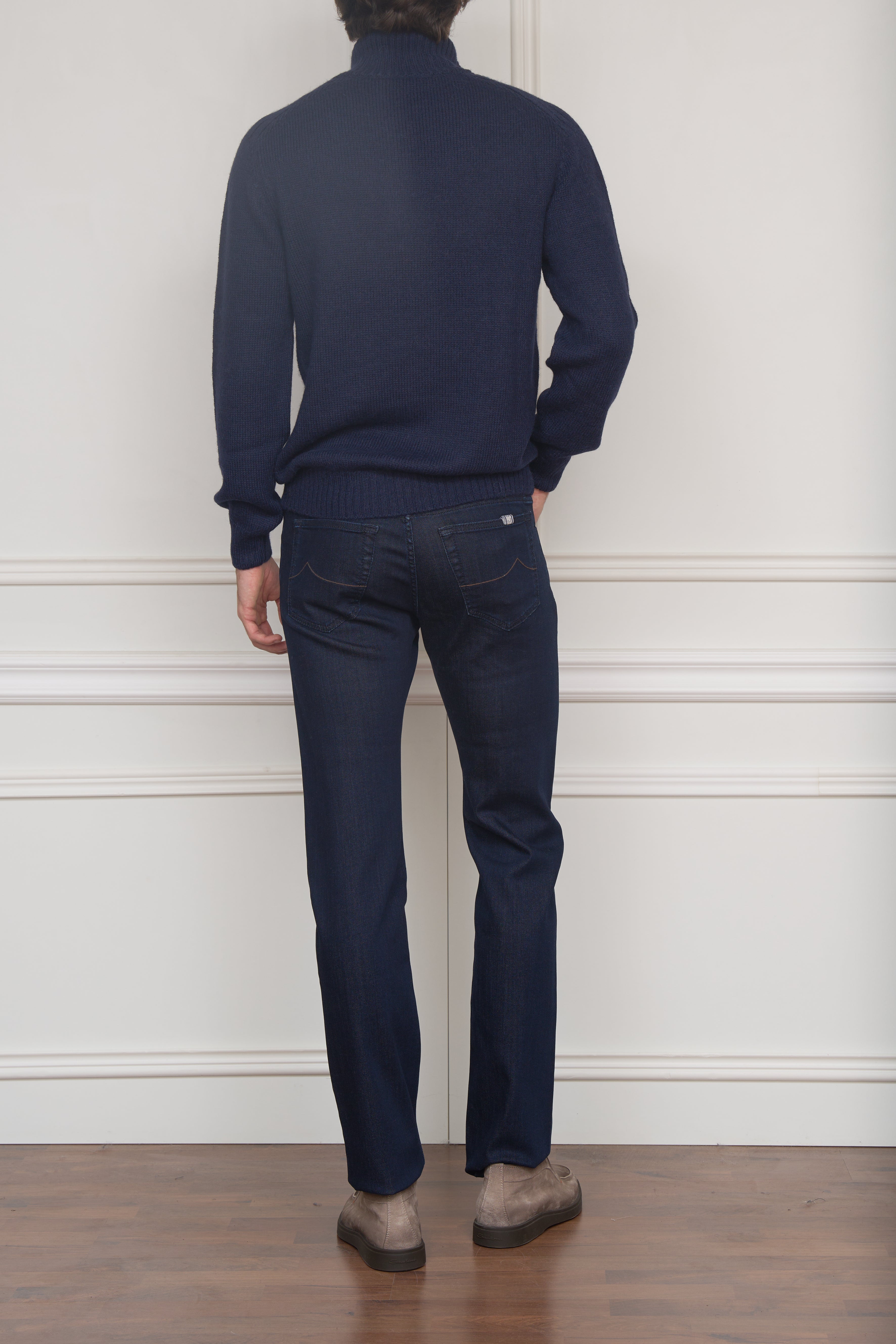 Kaschmir Troyer in navy