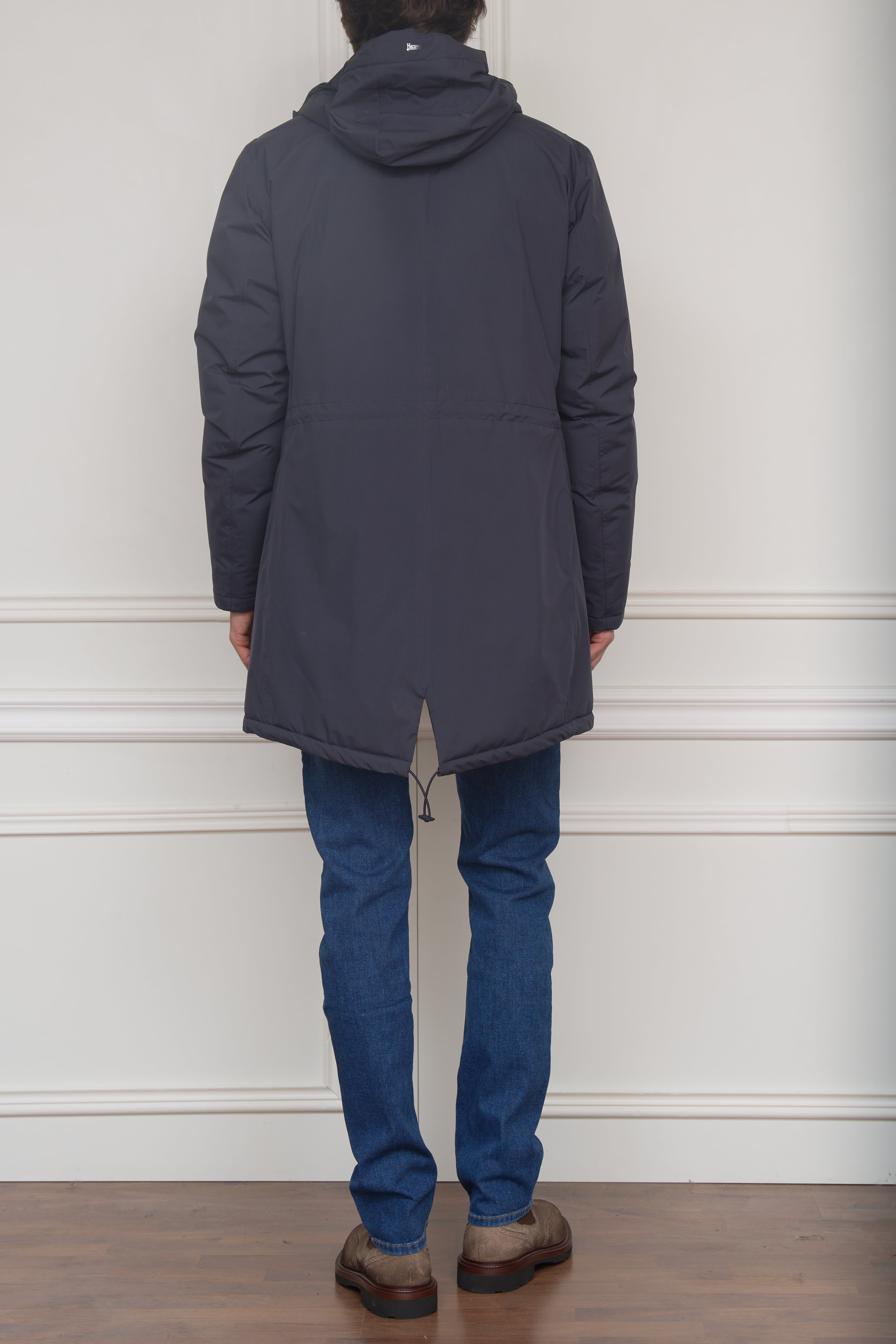 Daunenmantel in blau