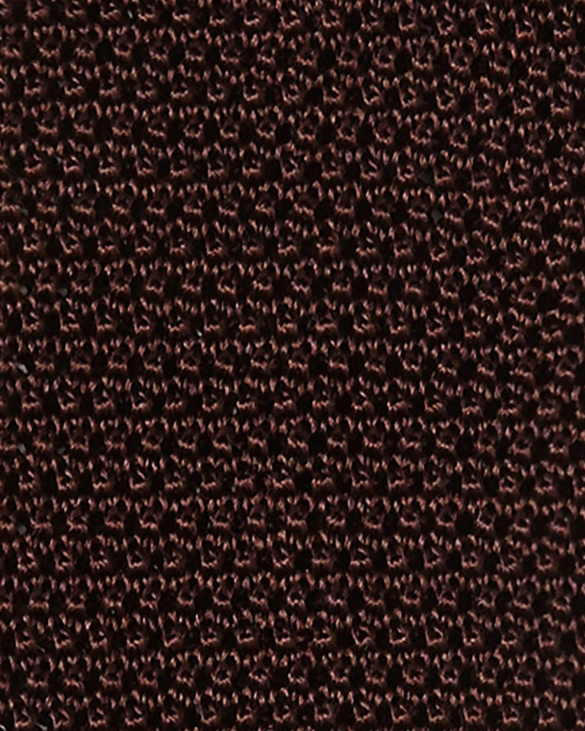 knitted tie in brown
