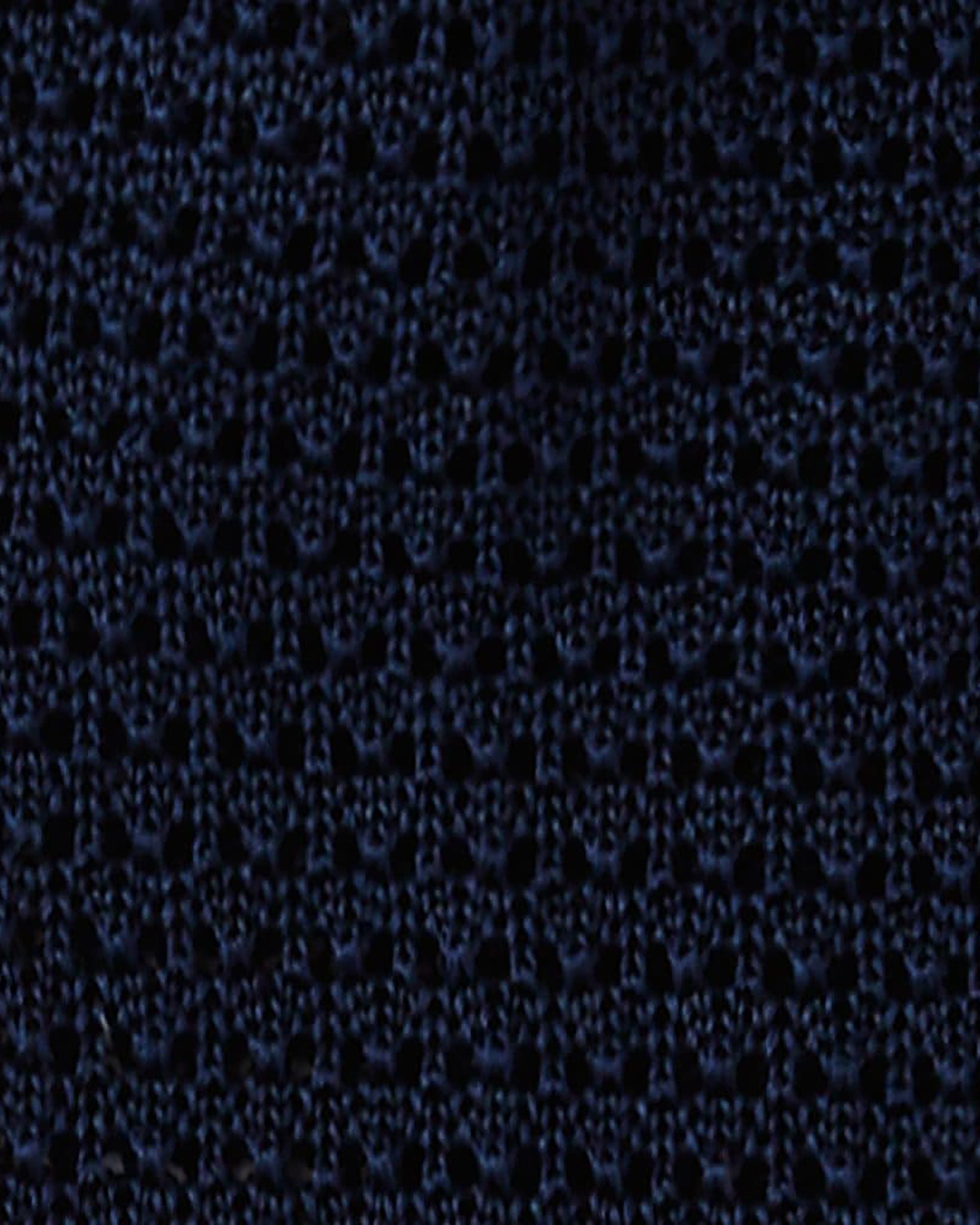 knitted tie in navy