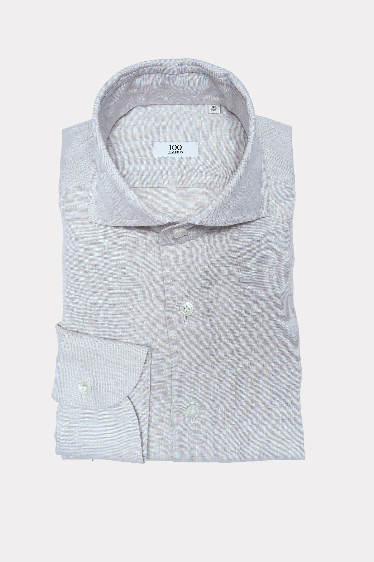Leinenhemd in beige