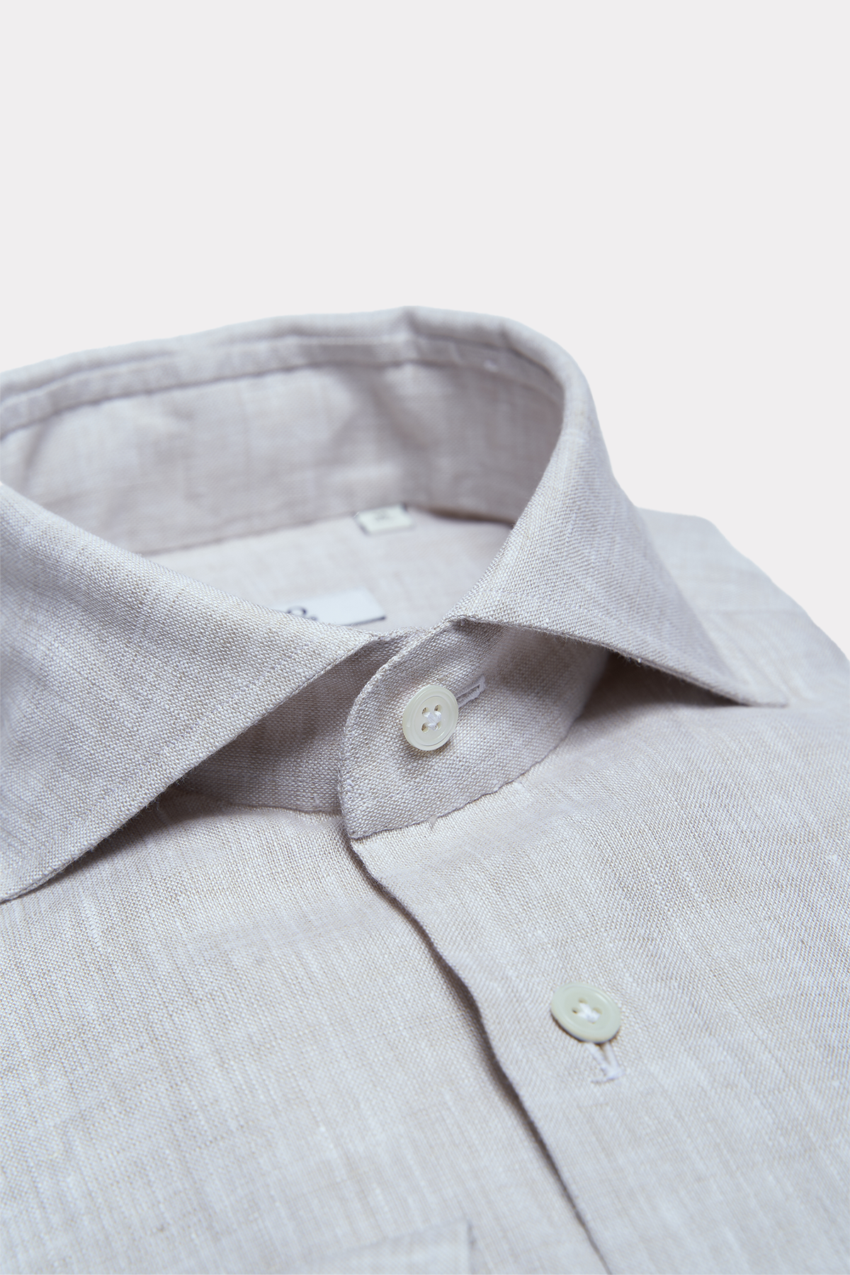 Leinenhemd in beige