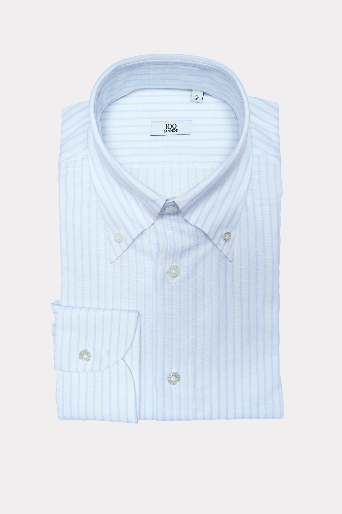 Leinen-Hemd in blau-weiß gestreift