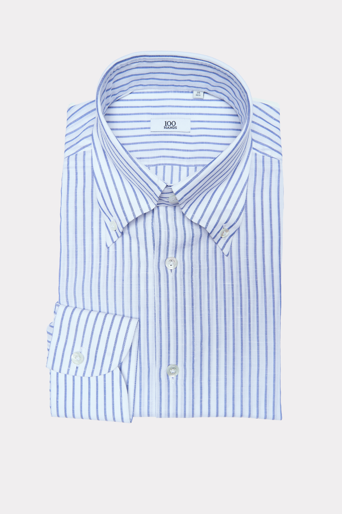 Leinen-Hemd in blau-weiß gestreift