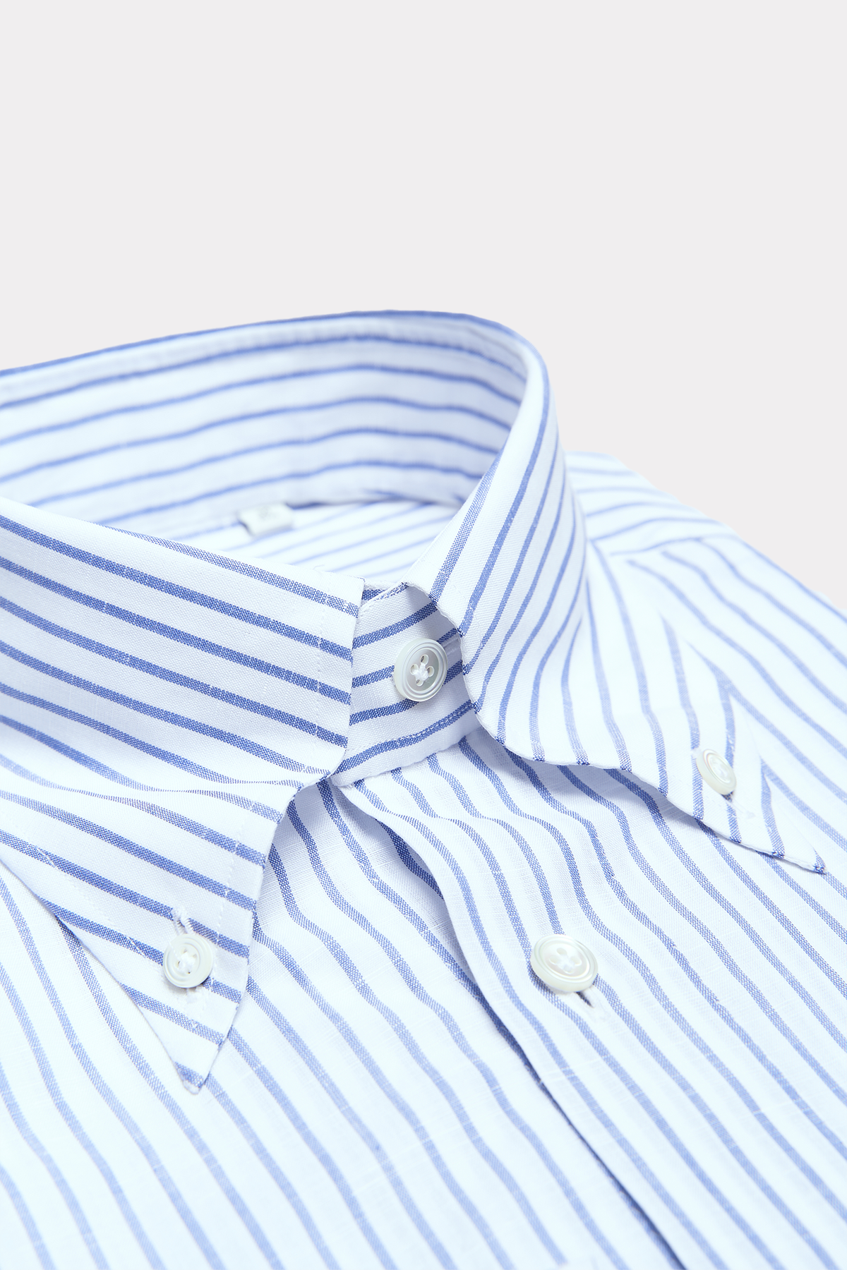 Leinen-Hemd in blau-weiß gestreift