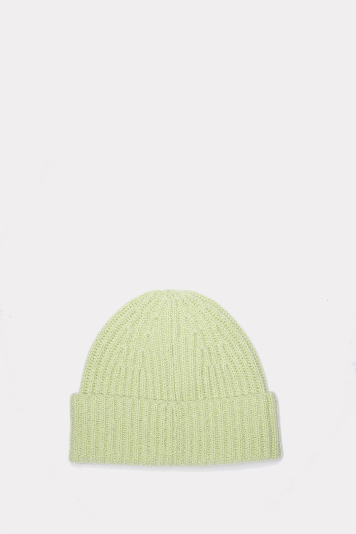 Cashmere Mütze in limette