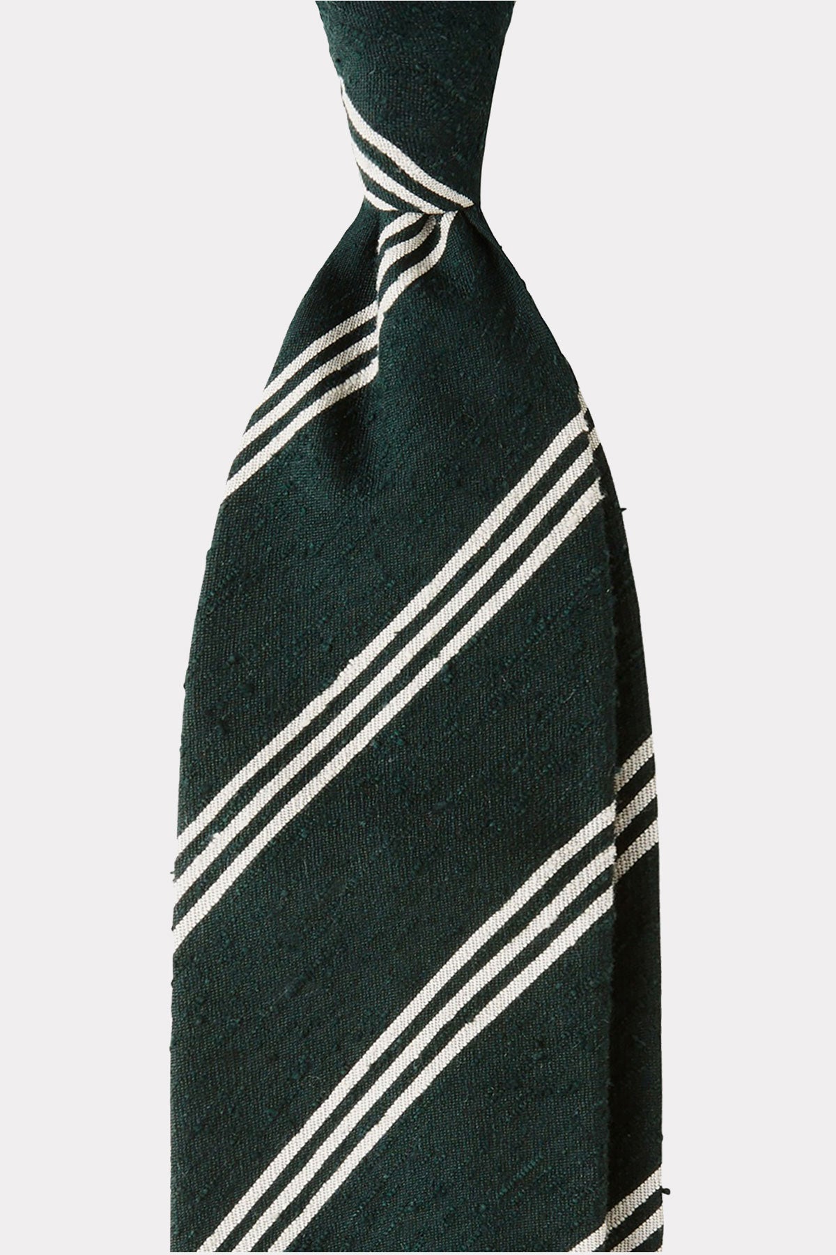 Krawatte in grün weiss gestreift