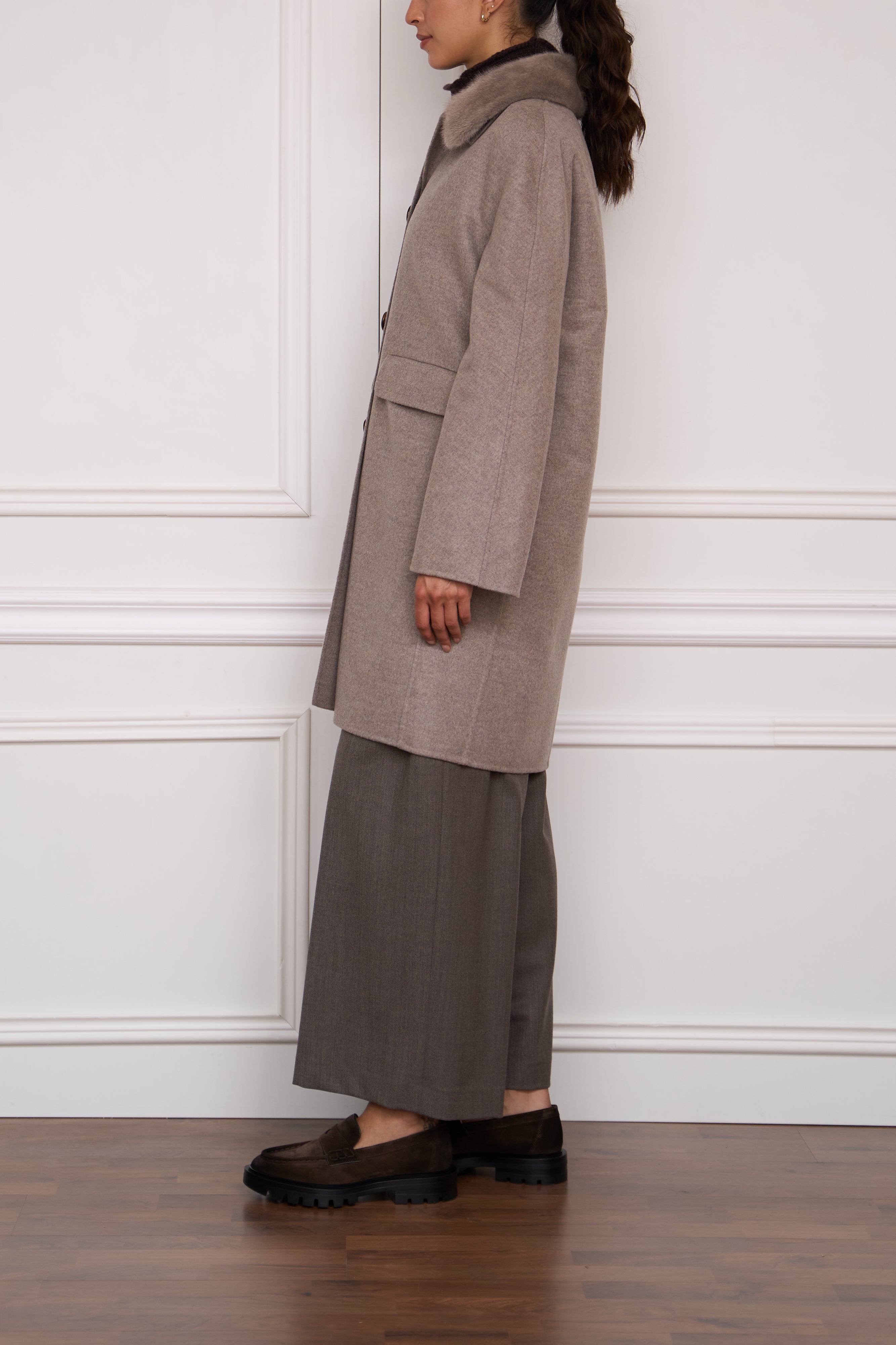 Coat 'Nina' in dark blue