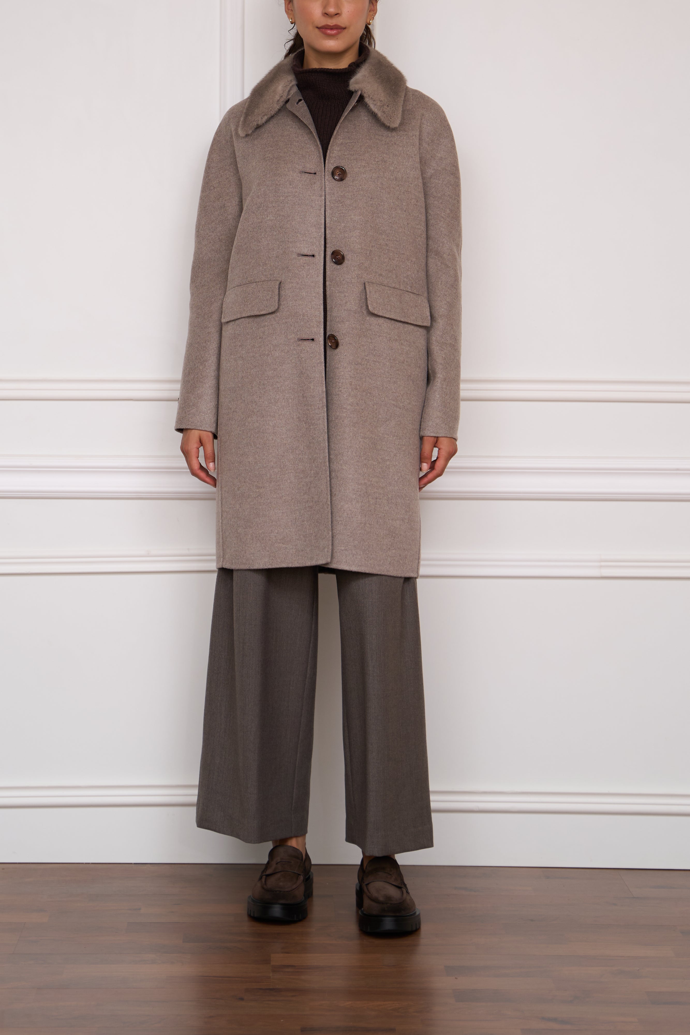 Coat 'Nina' in dark blue