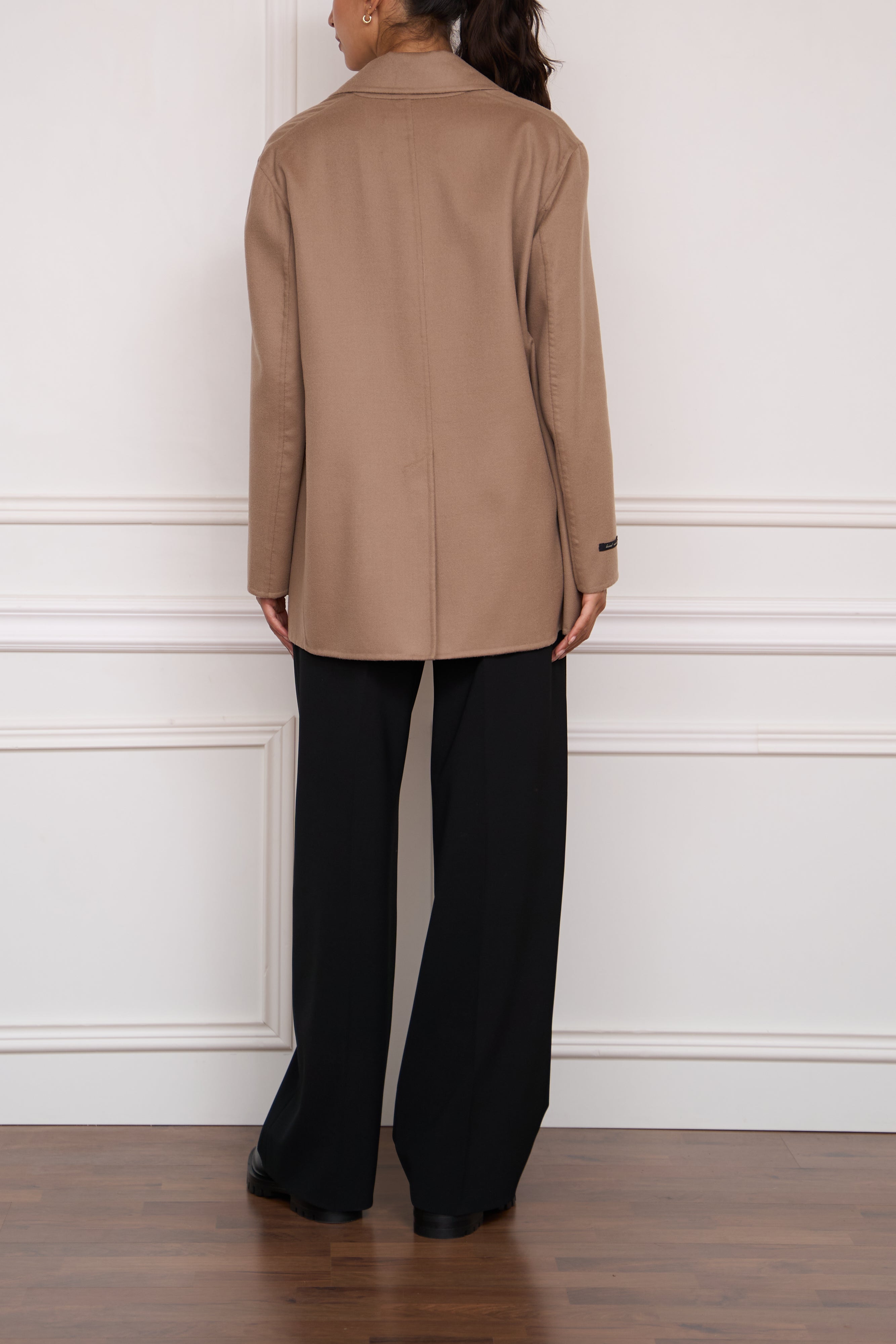 Lambskin jacket in cream