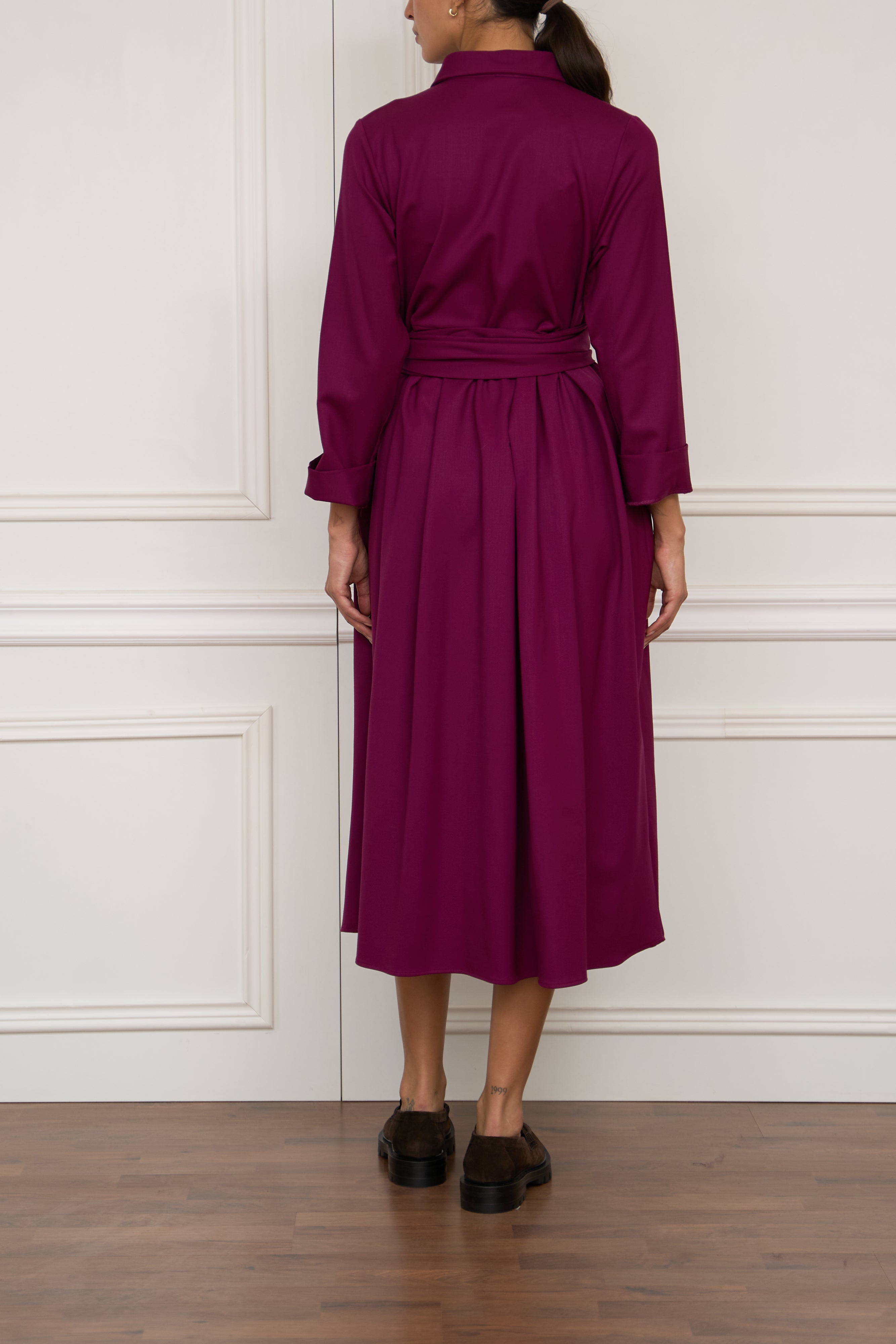 Kleid in magenta