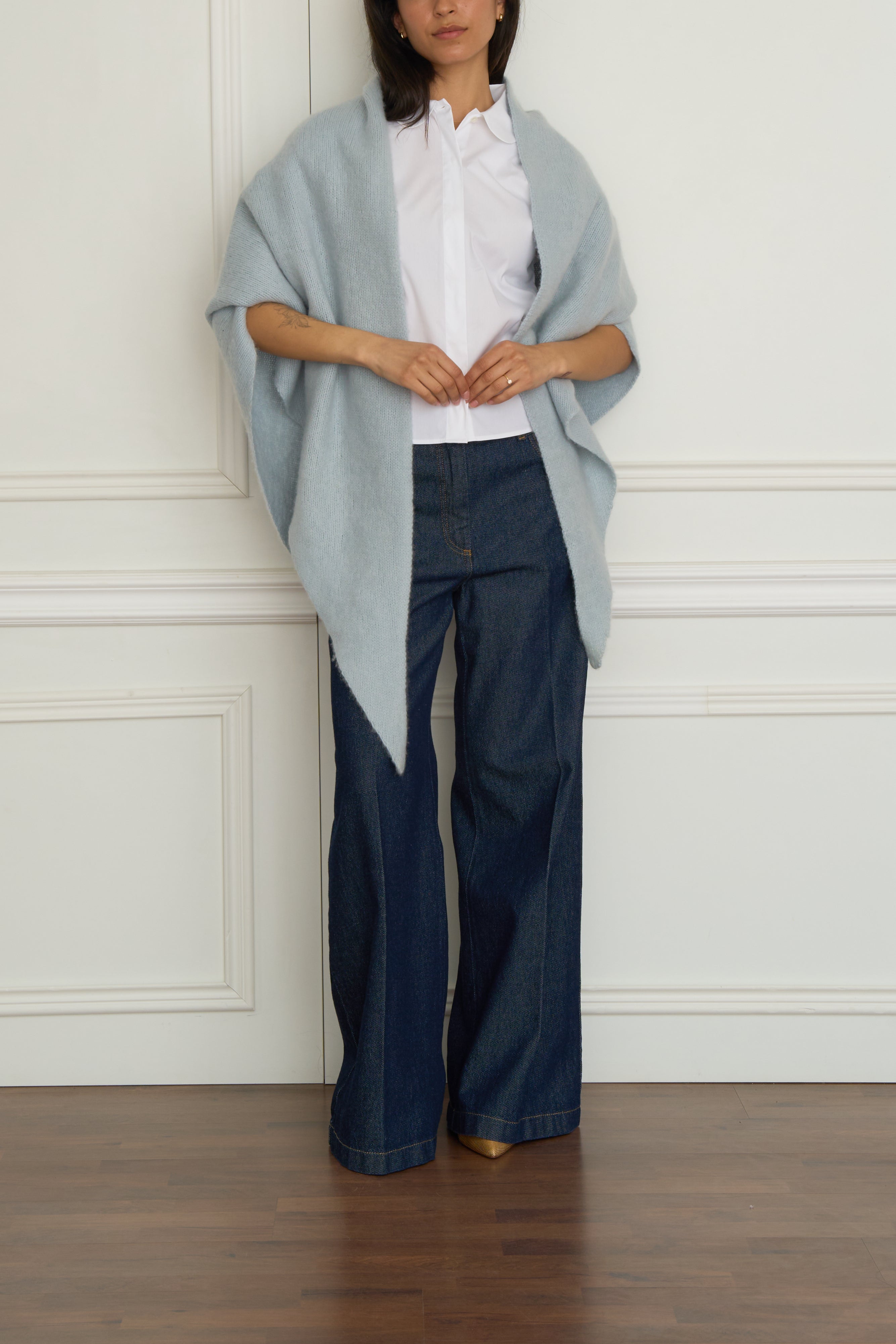 Cashmere hat in lime